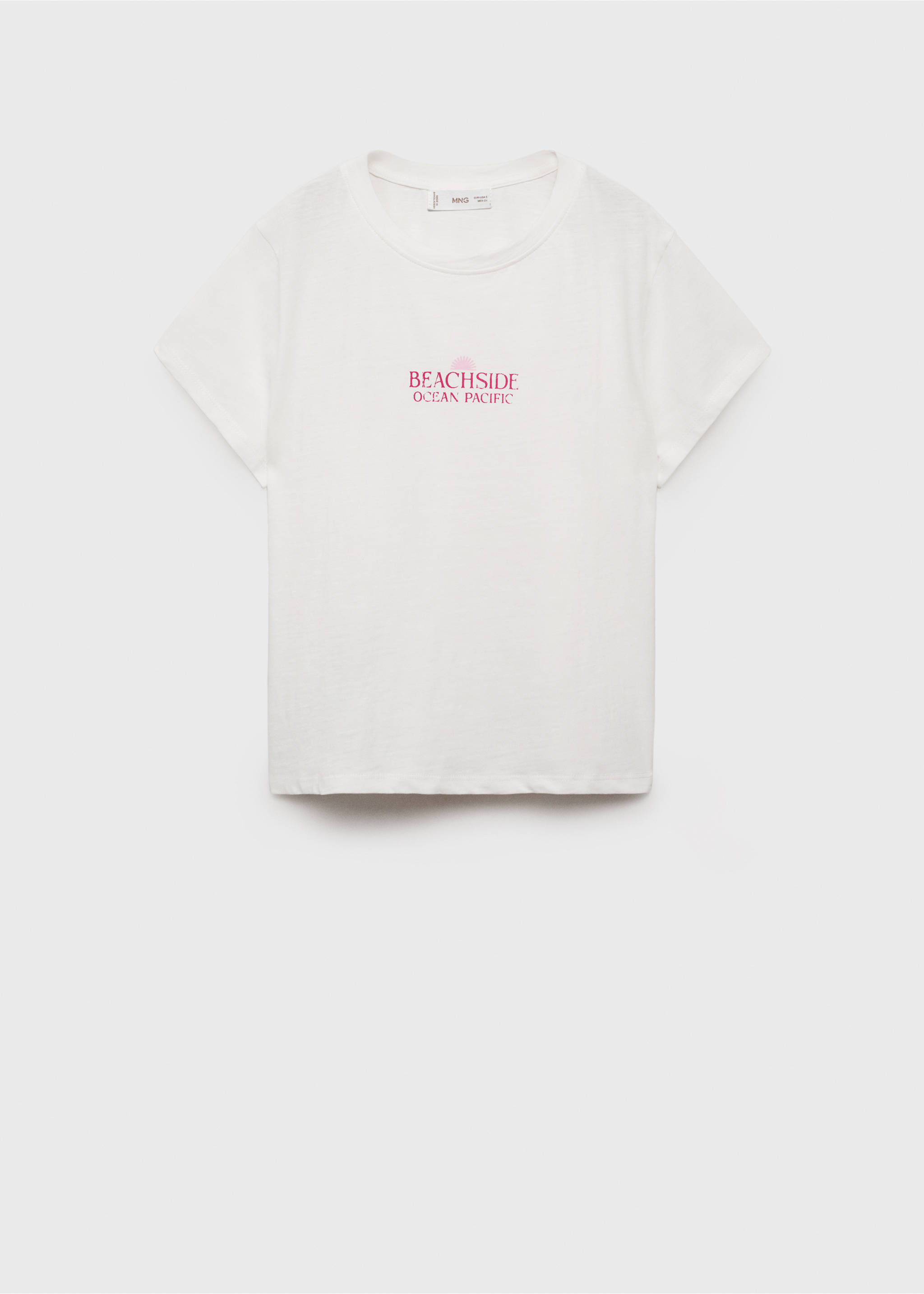Raglan sleeve T-shirt - Article without model, Off White. Ref: 87049215-00.