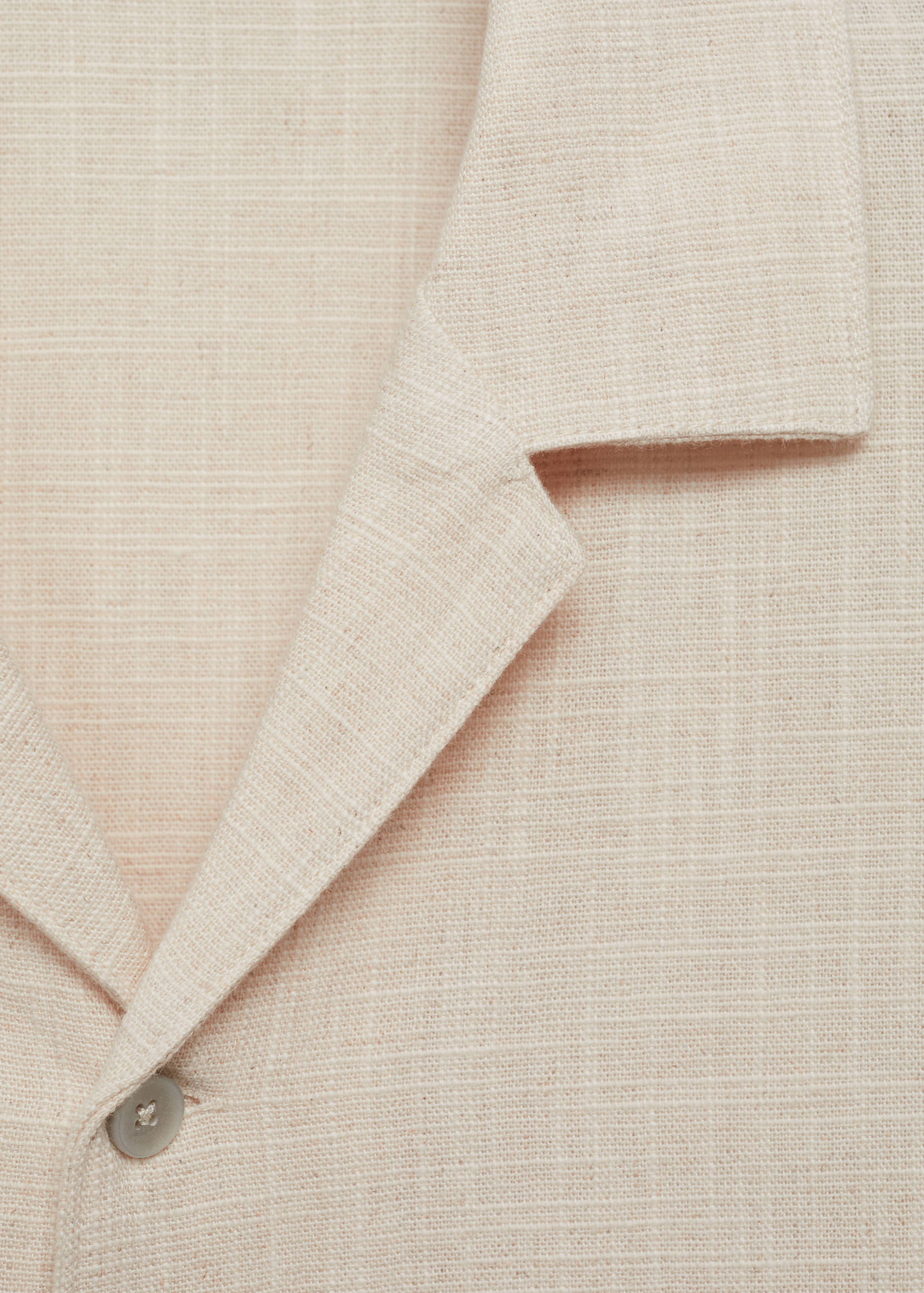 Slim Fit-Hemd aus Baumwolle mit Leinen - Detail des Artikels 8