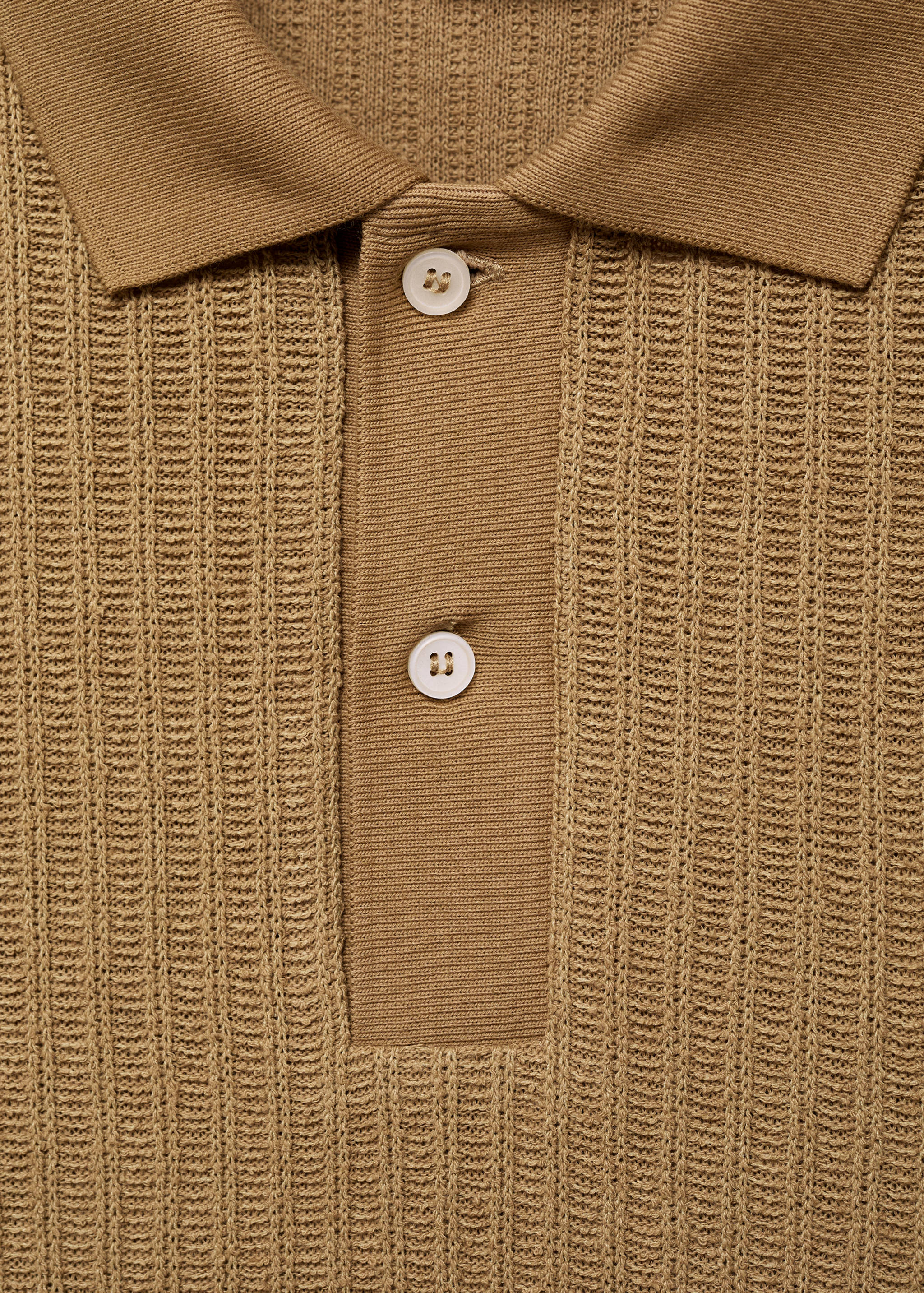 Polo grosse maille côtelée - Détail de l'article 8