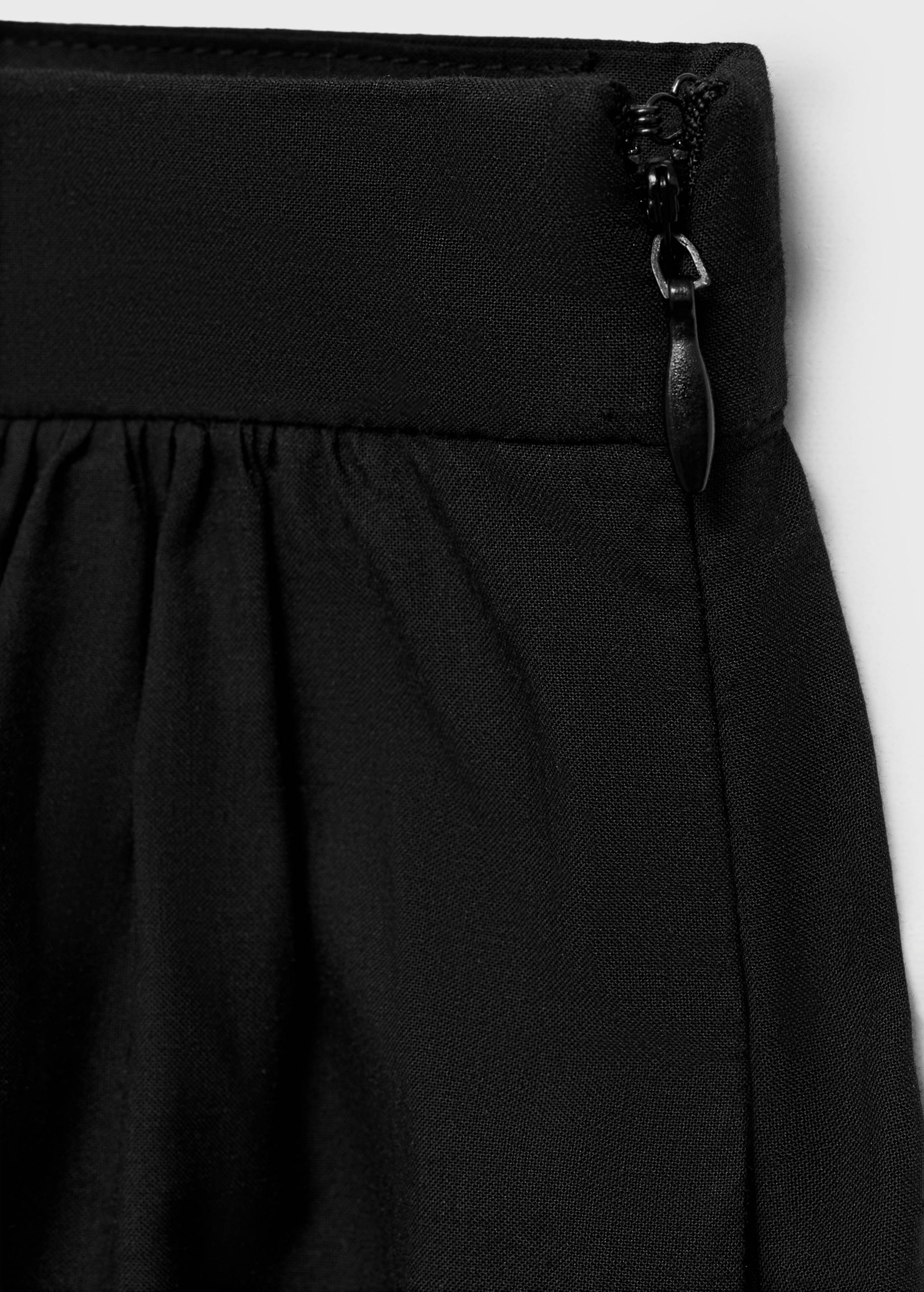 Cotton skirt with embroidered hem - Details of the article 8