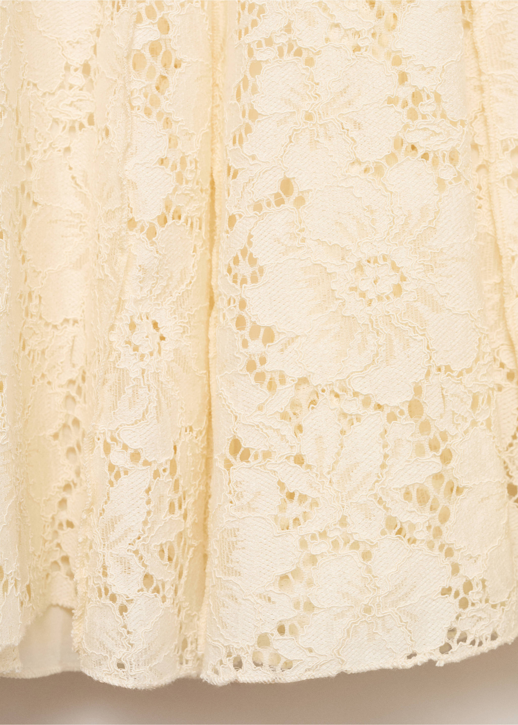 Lange kanten rok - Detail van het artikel 0, Ecru. Ref: 87049220-00.