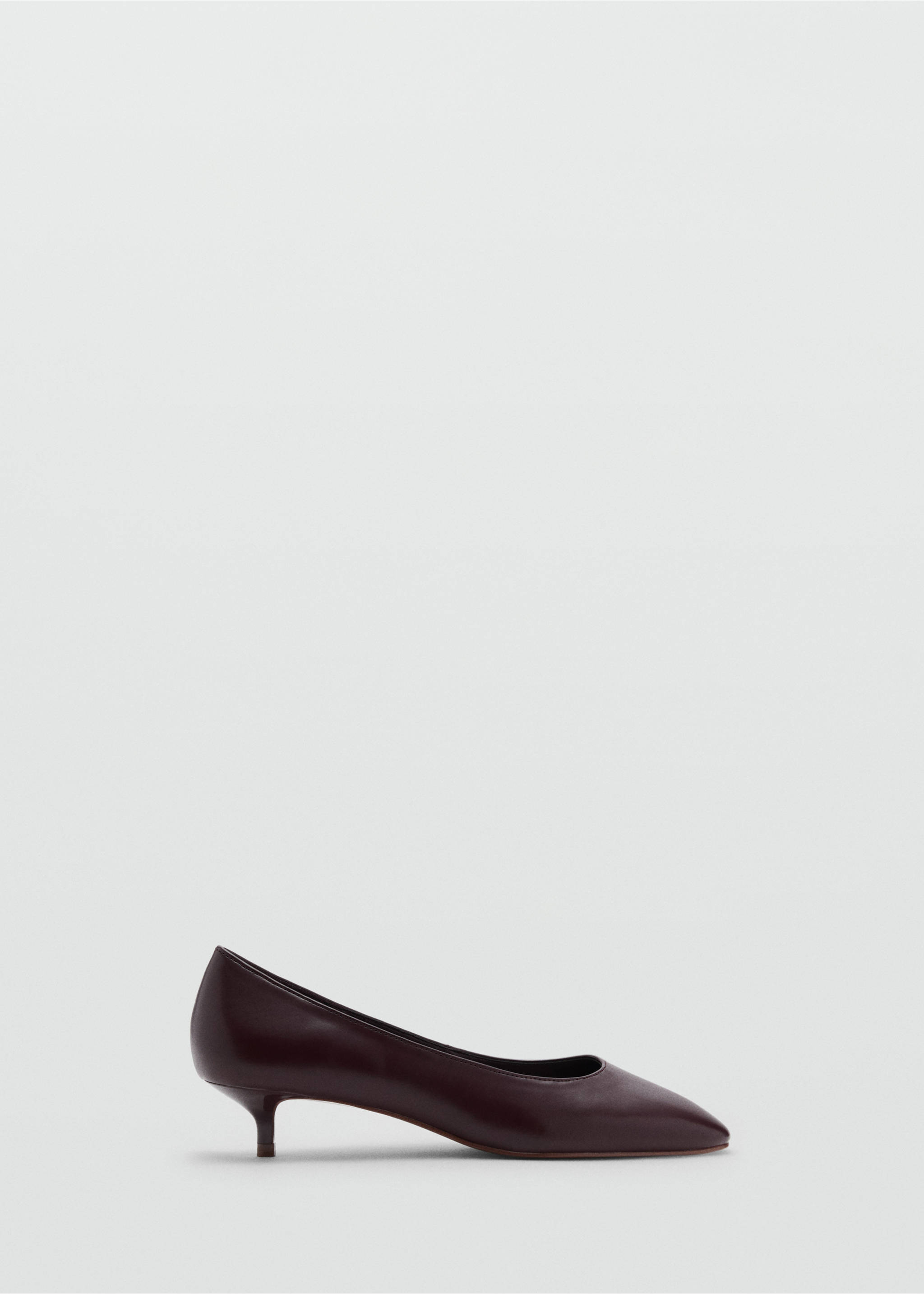 Kitten shoe with round toe - Article without model, Burgundy. Ref: 87050210-00.