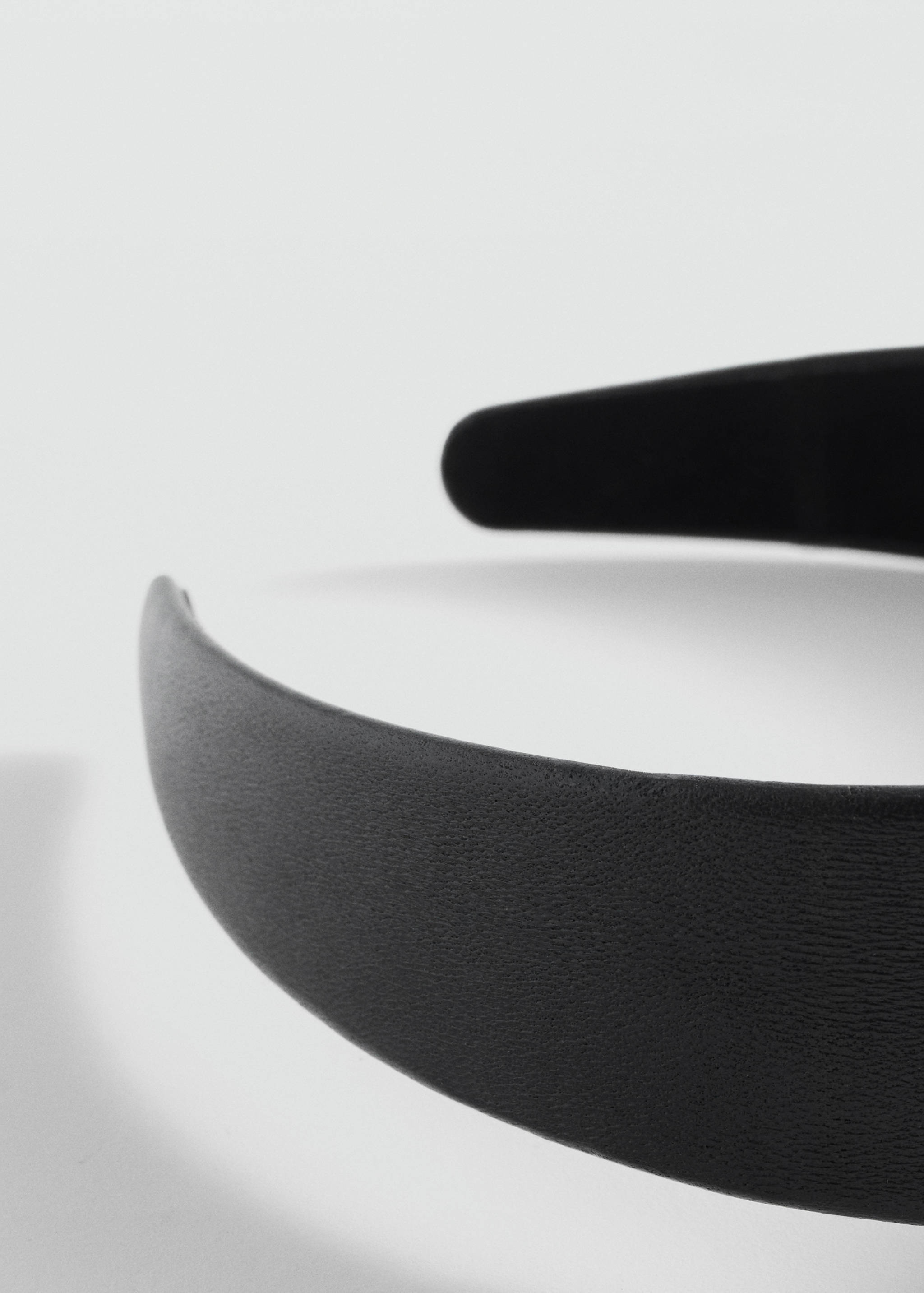 Leather headband - Medium plane