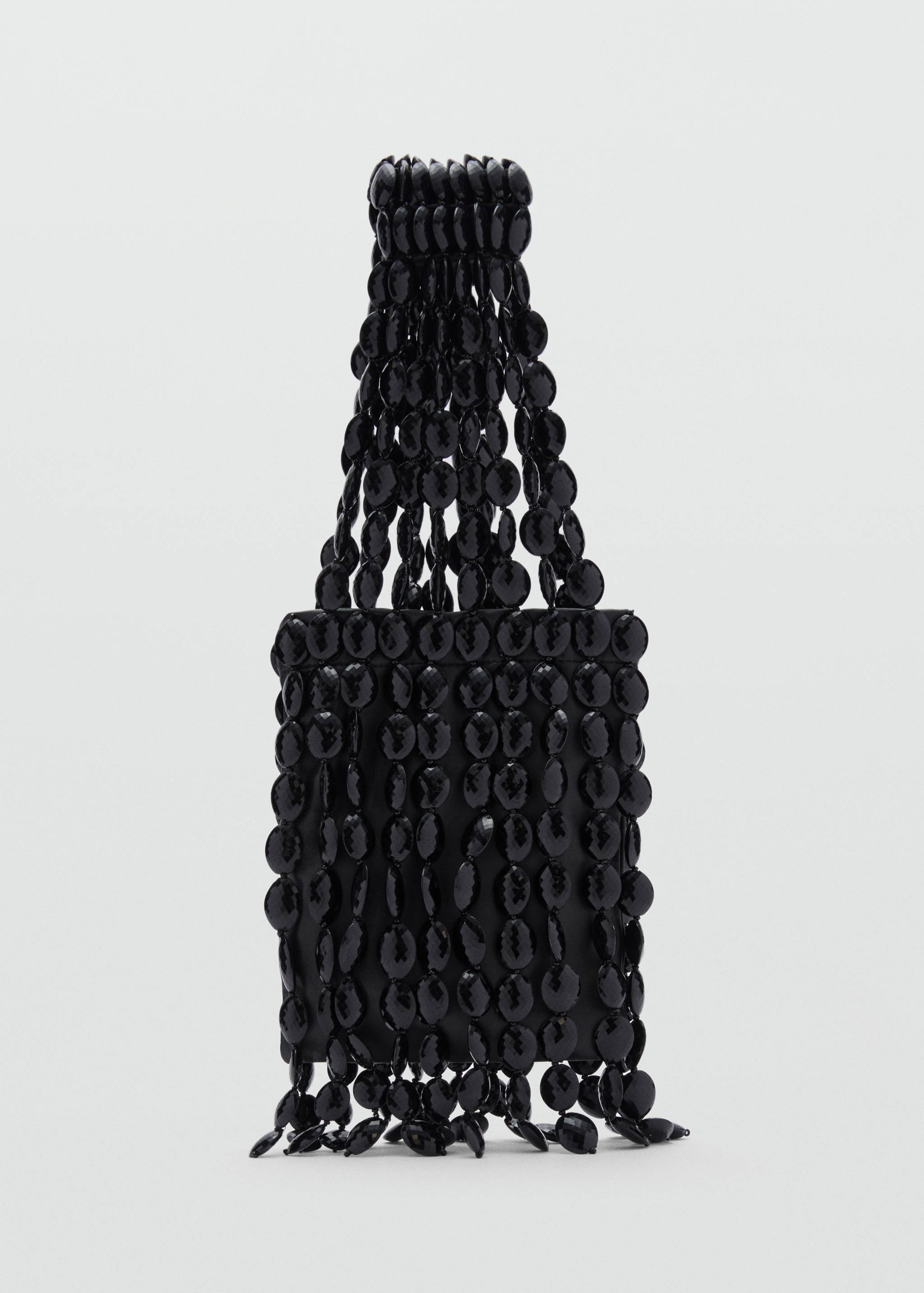 Sac porté main cuir perles - Article sans modèle