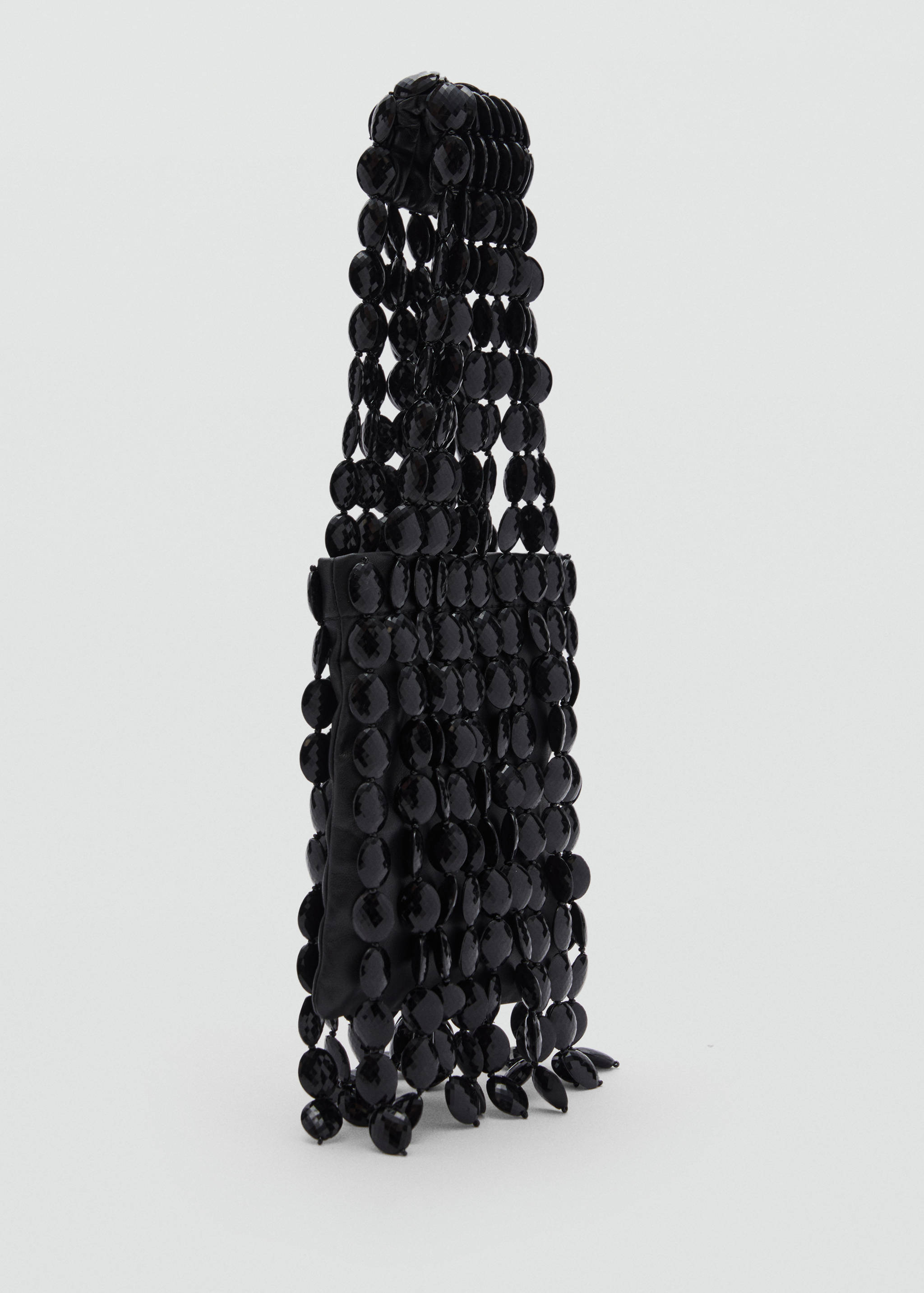 Sac porté main cuir perles - Plan moyen