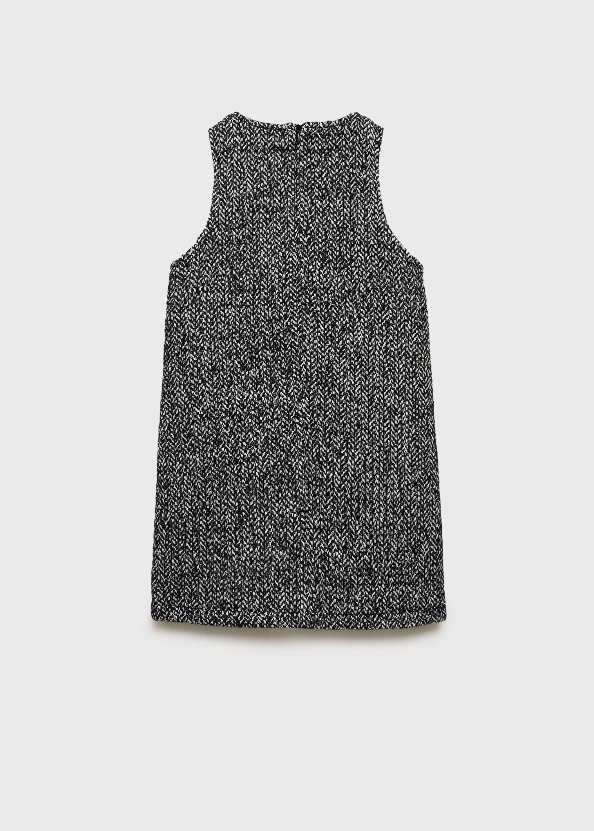 Spike stitch pinafore - Reverse of the article