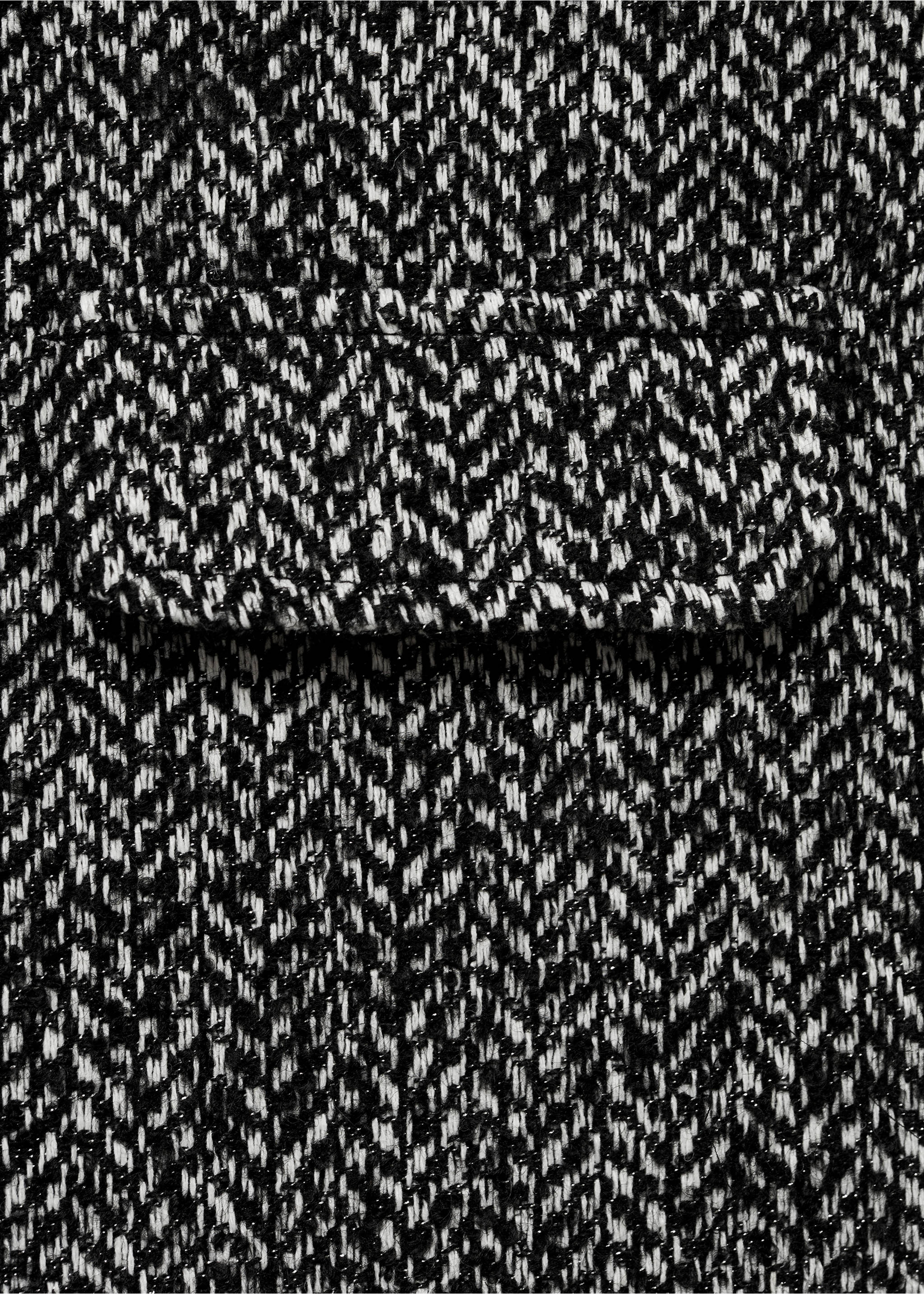 Spike stitch pinafore - Details of the article 0, Black. Ref: 87050228-00.
