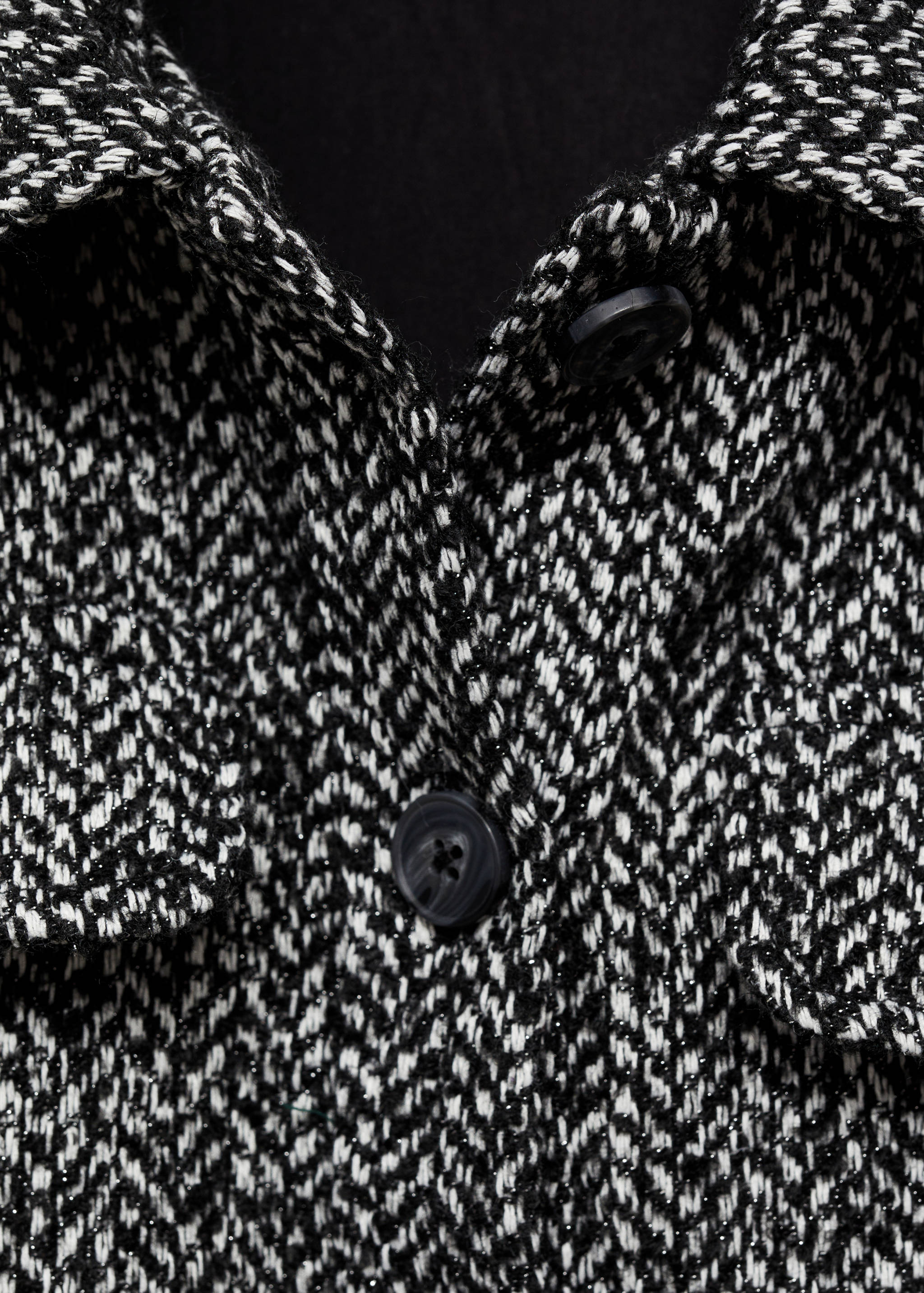 Crop-Jacke mit Fischgrätmuster - Detail des Artikels 8