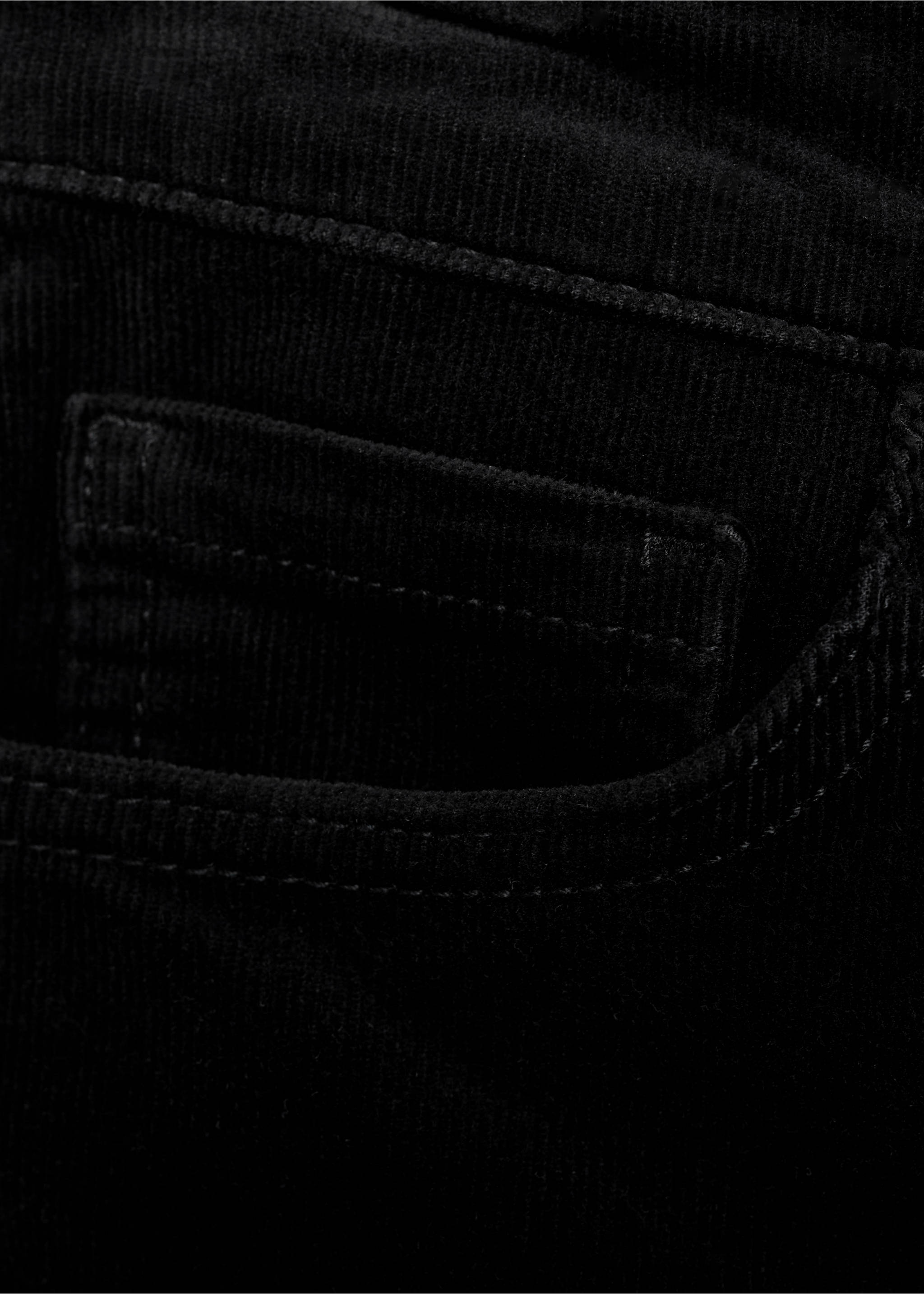Sienna flared cropped corduroy trousers - Details of the article 0, Black. Ref: 87050230-00.