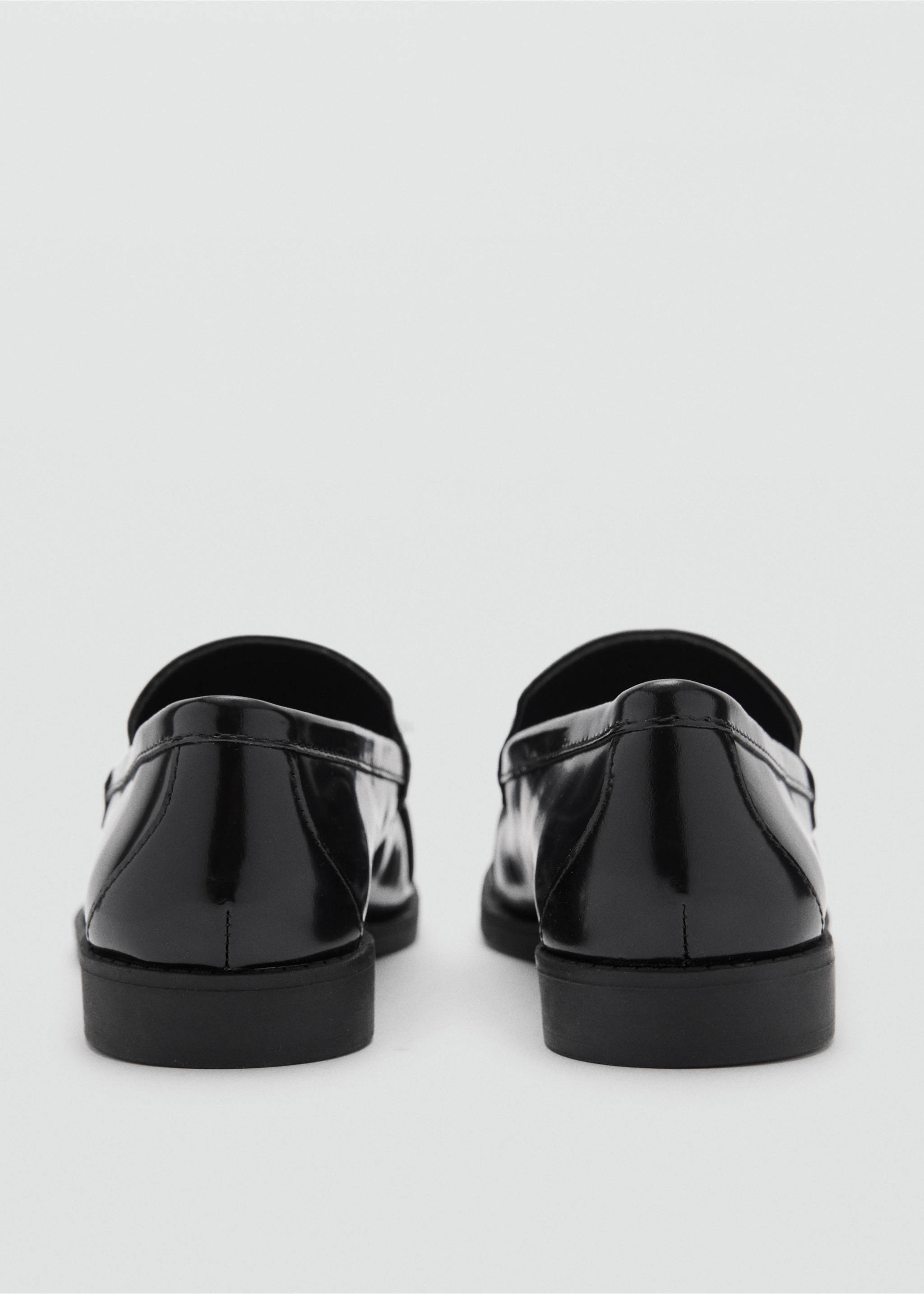 Leather loafers with tassels - Details of the article 3, Black. Ref: 87050235-00.