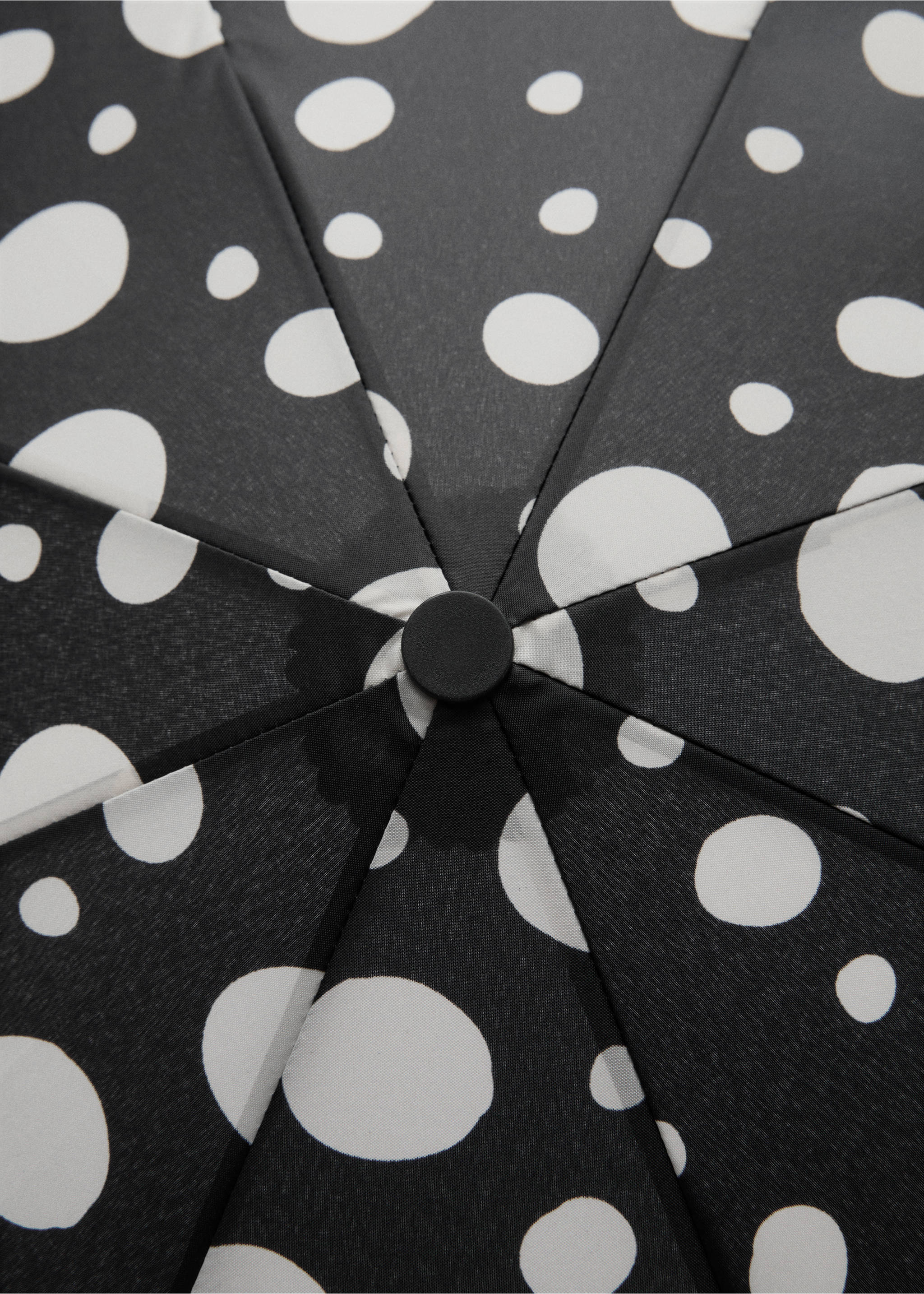 Parapluie imprimé pois - Détail de l'article 1, Noir. Ref: 87050238-00.