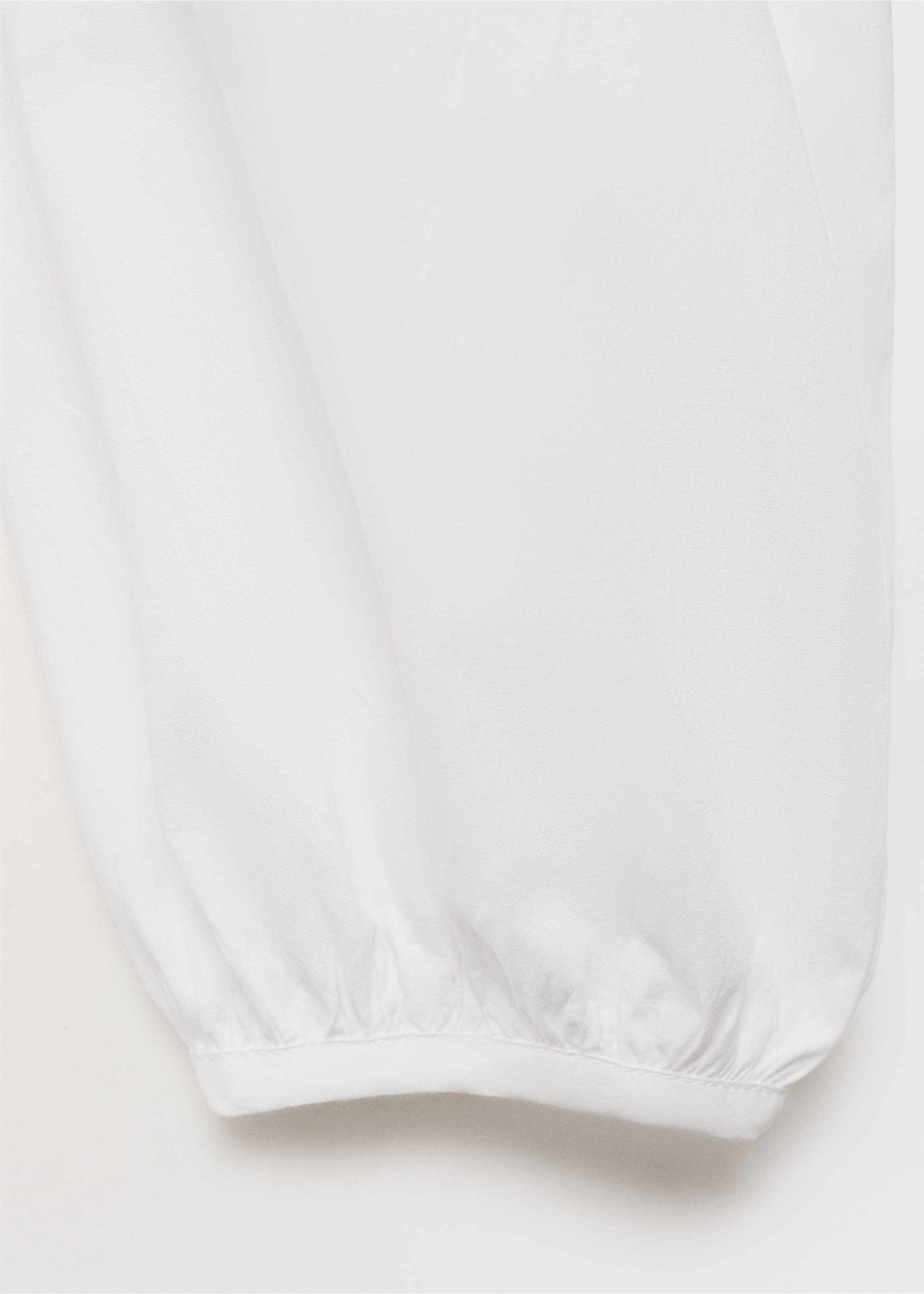 Puffed sleeves shirt - Details of the article 0, Off White. Ref: 87050259-00.