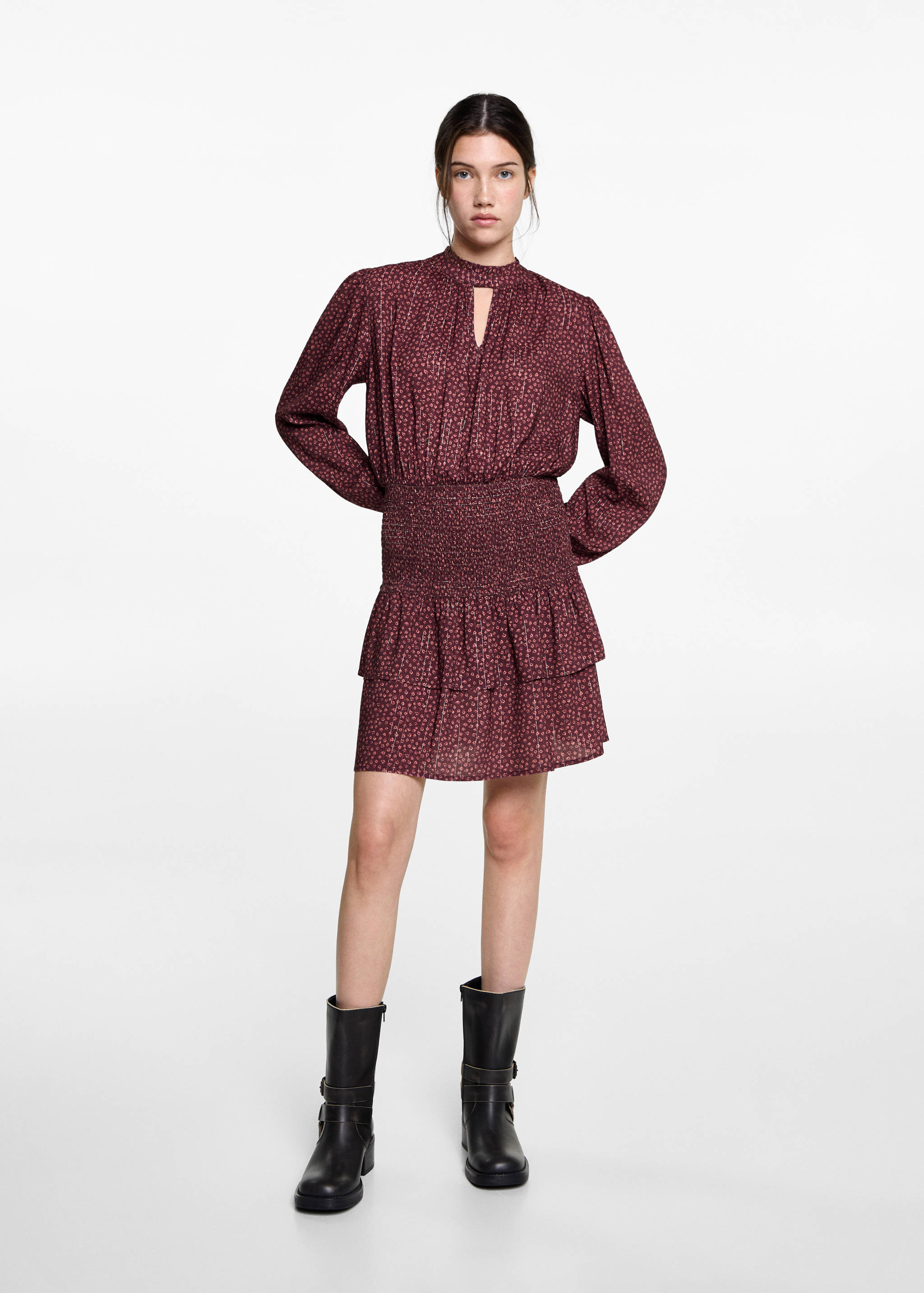 Robe imprimée Lurex - Plan général