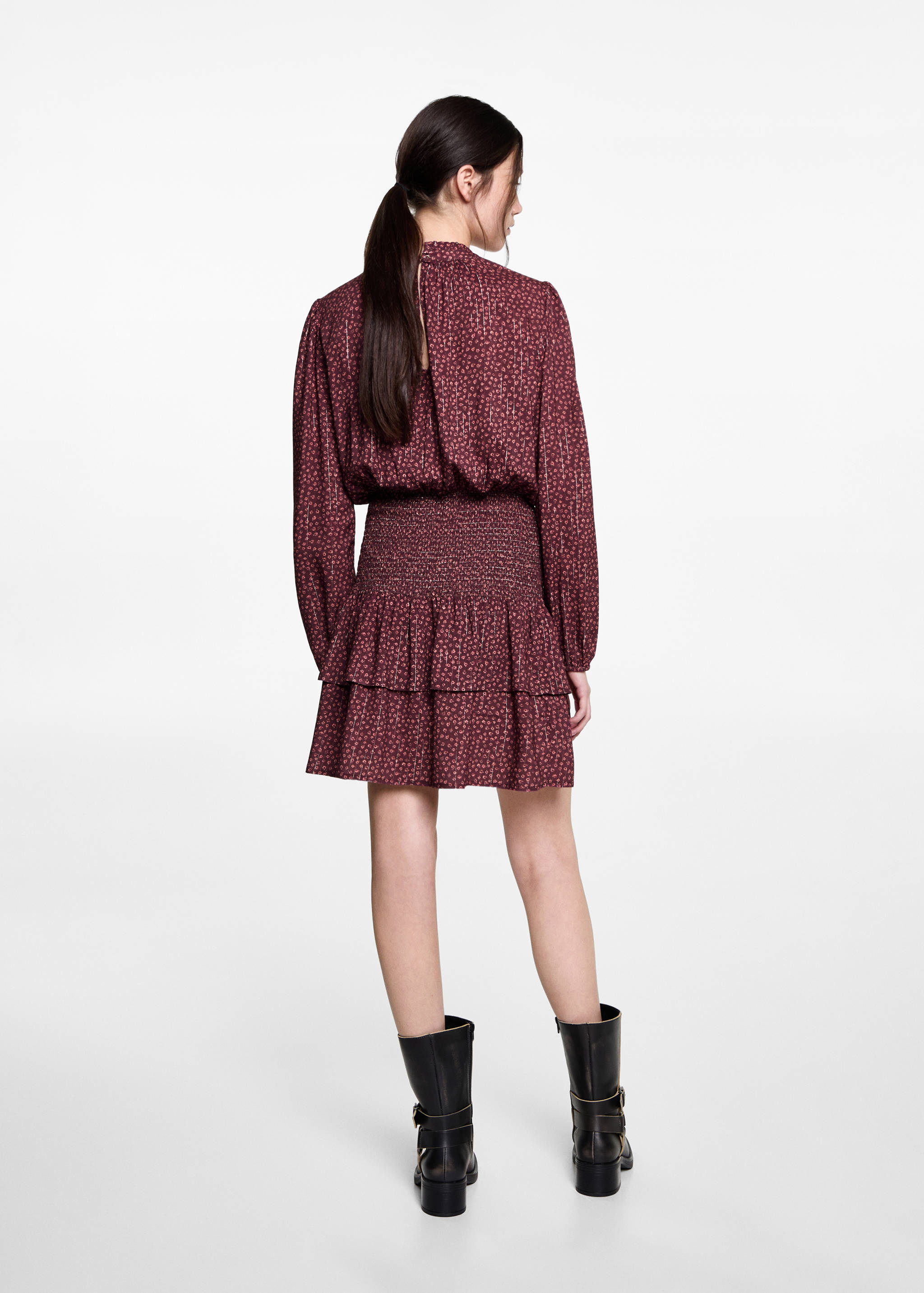 Robe imprimée Lurex - Verso de l’article