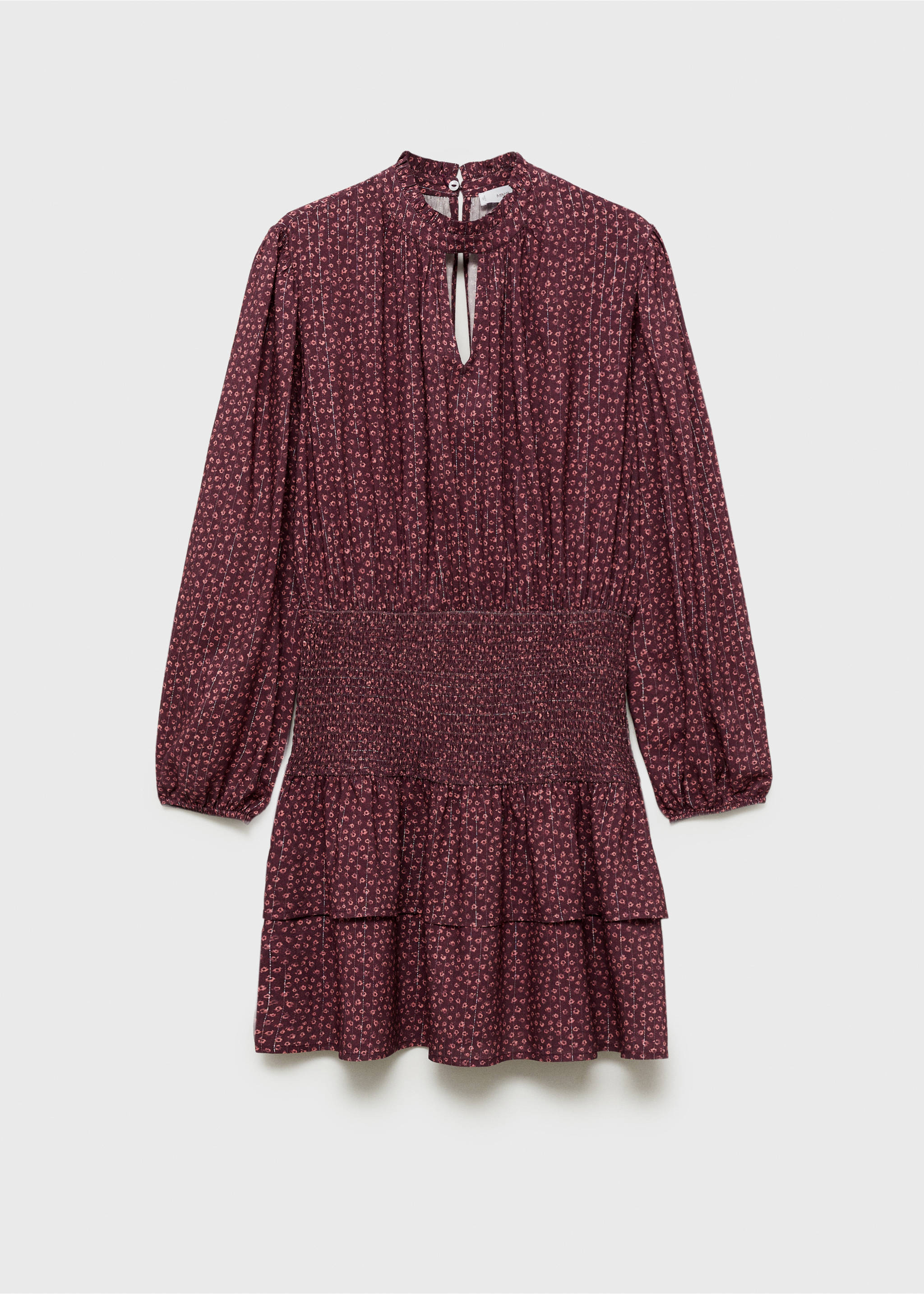 Robe imprimée Lurex - Article sans modèle, Grenat. Ref: 87050262-00.