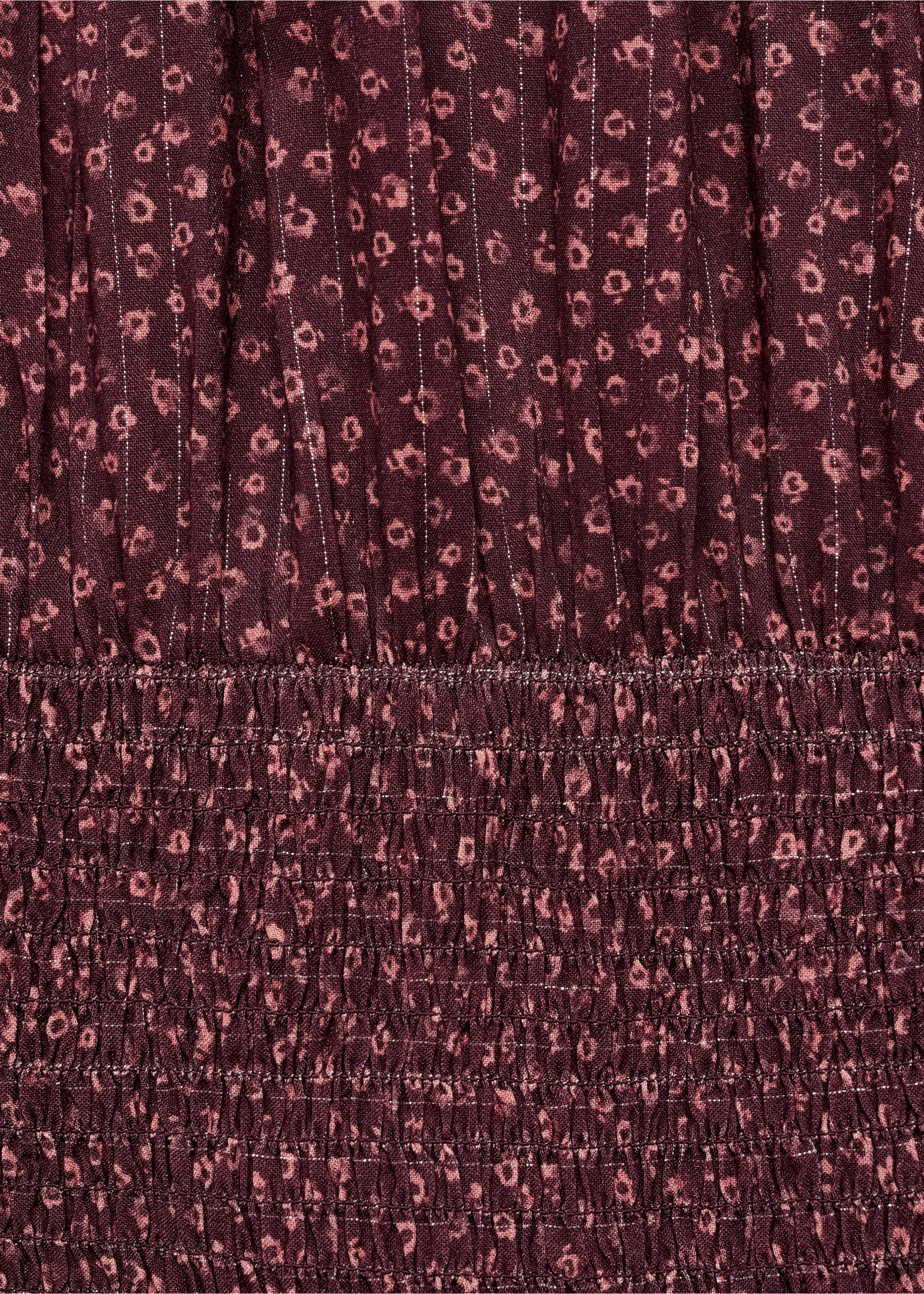 Robe imprimée Lurex - Détail de l'article 0, Grenat. Ref: 87050262-00.