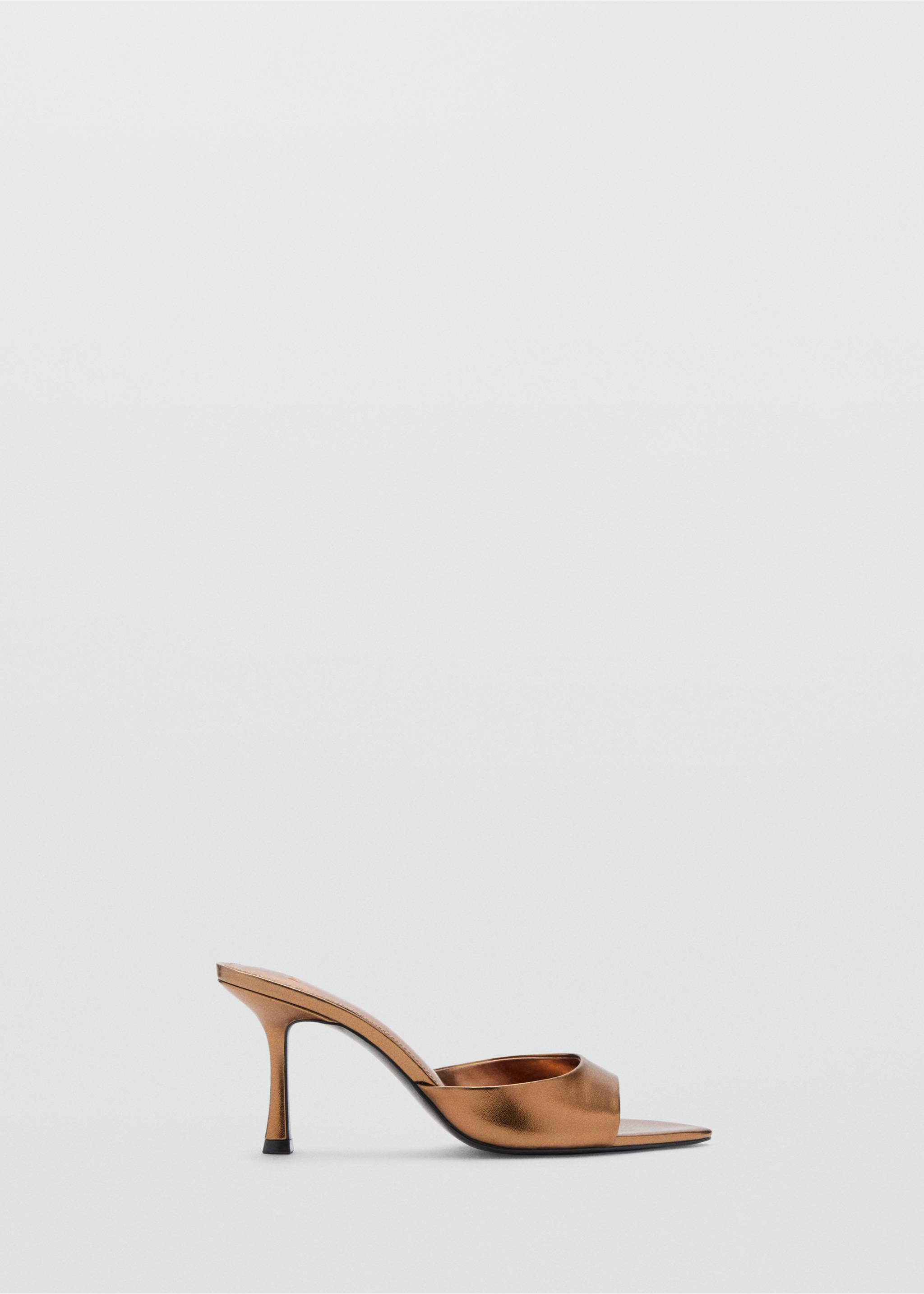 Metallic-effect heeled sandals - Article without model, Copper. Ref: 87050271-00.