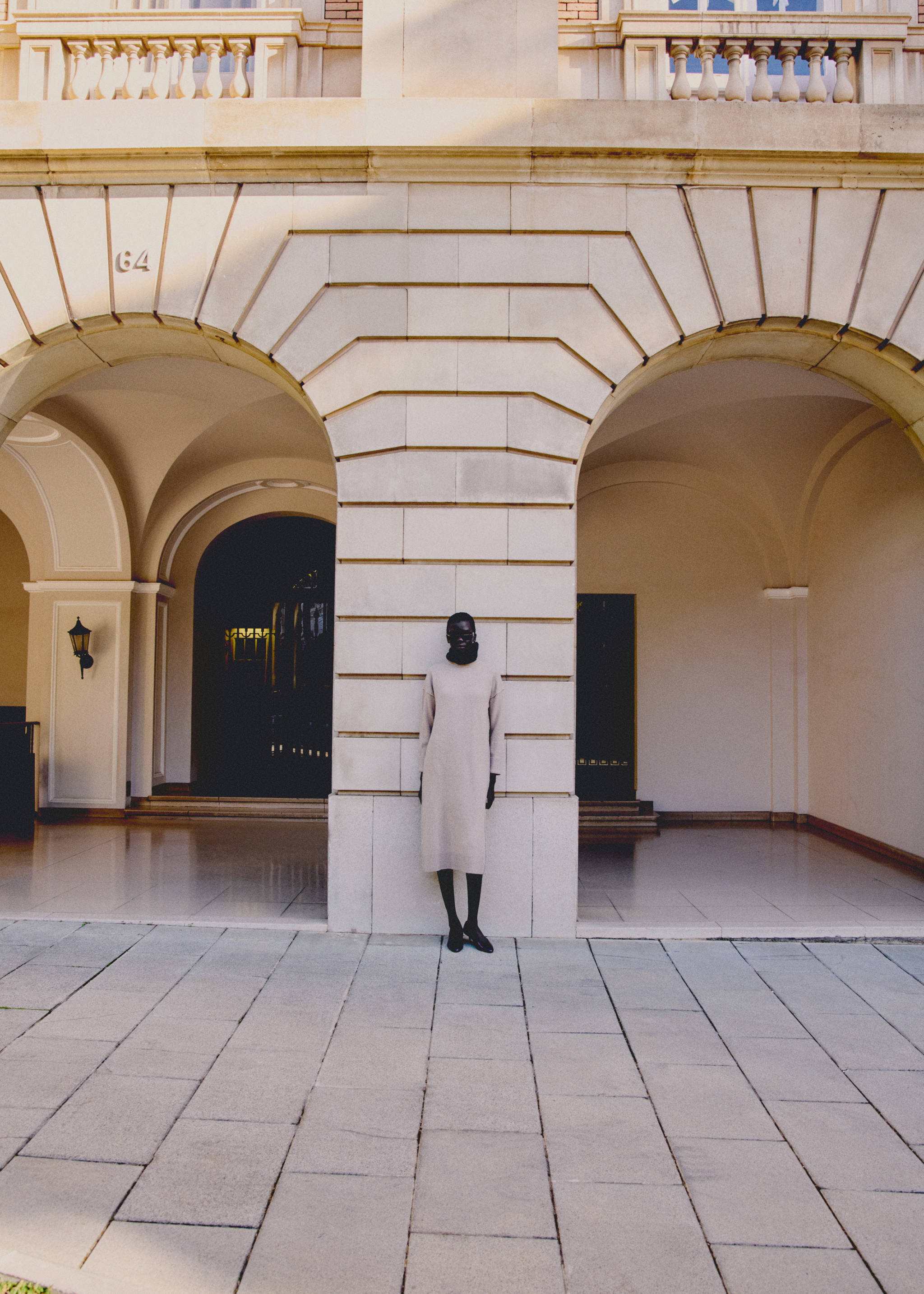 Knitted dress with ribbed finishes - Details of the article 6