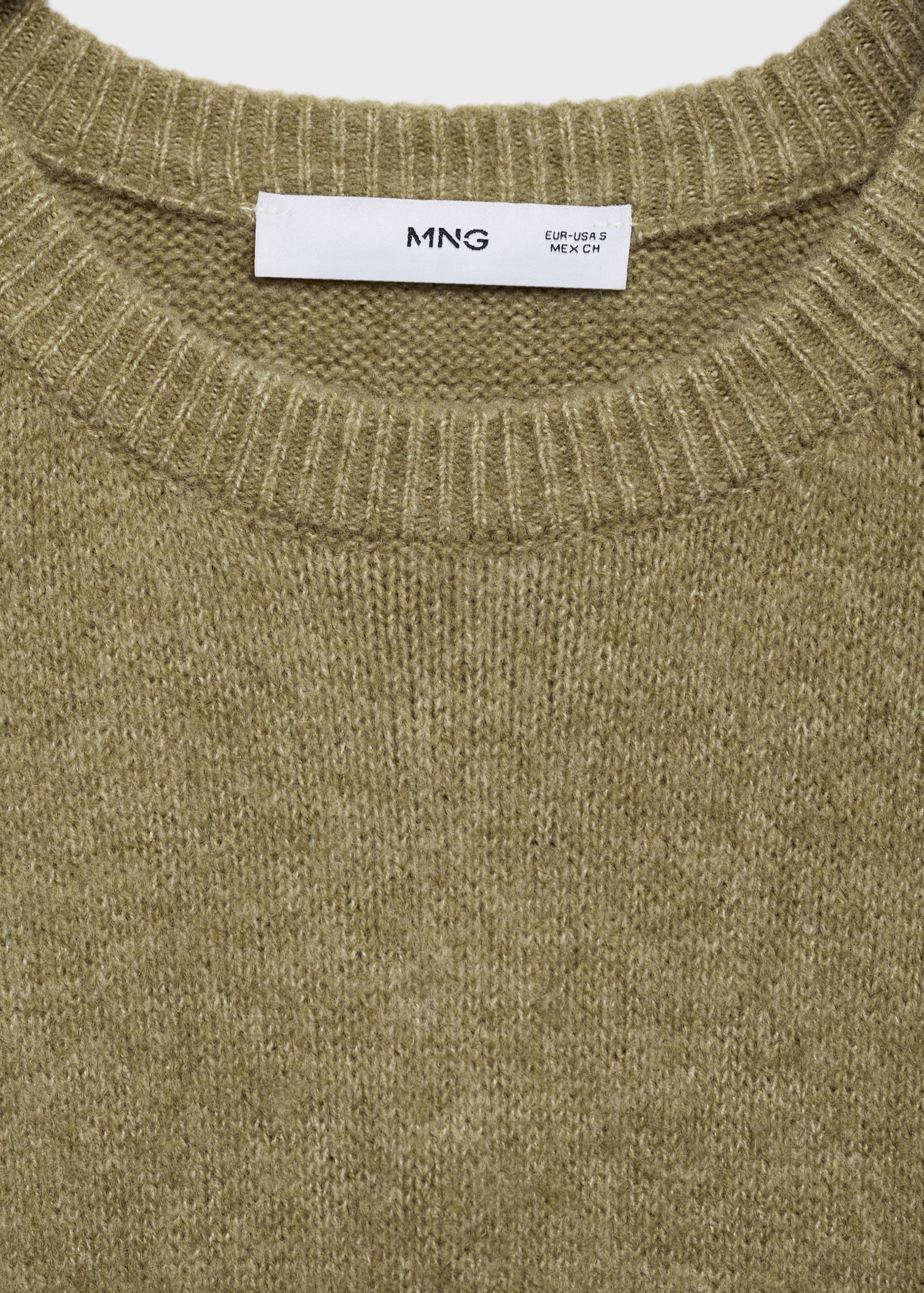 Knitted dress with ribbed finishes - Details of the article 0