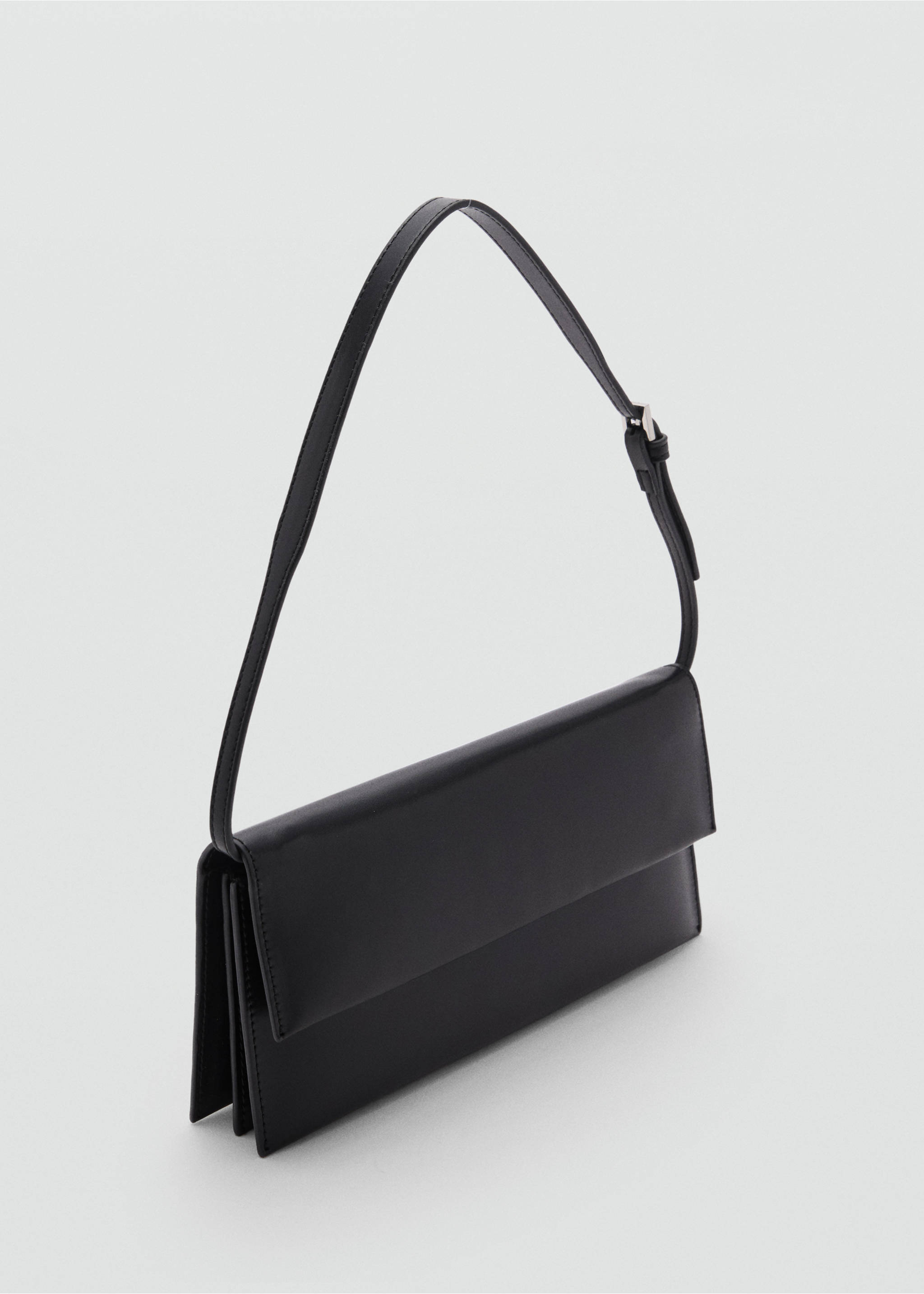 Shoulder bag with strap - Medium plane, Black. Ref: 87050291-00.