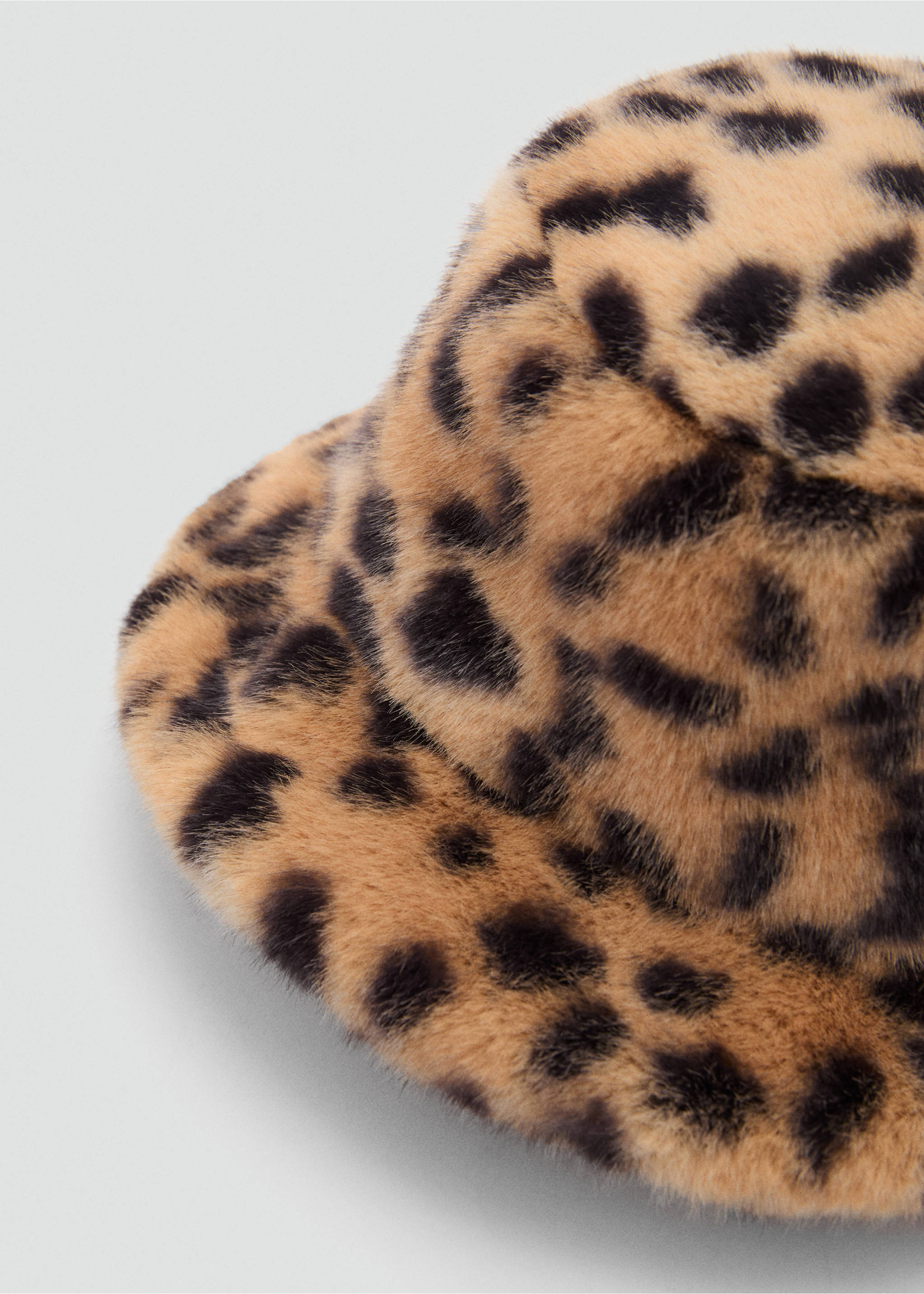 Leopard bucket hat - Medium plane, Brown. Ref: 87050301-00.