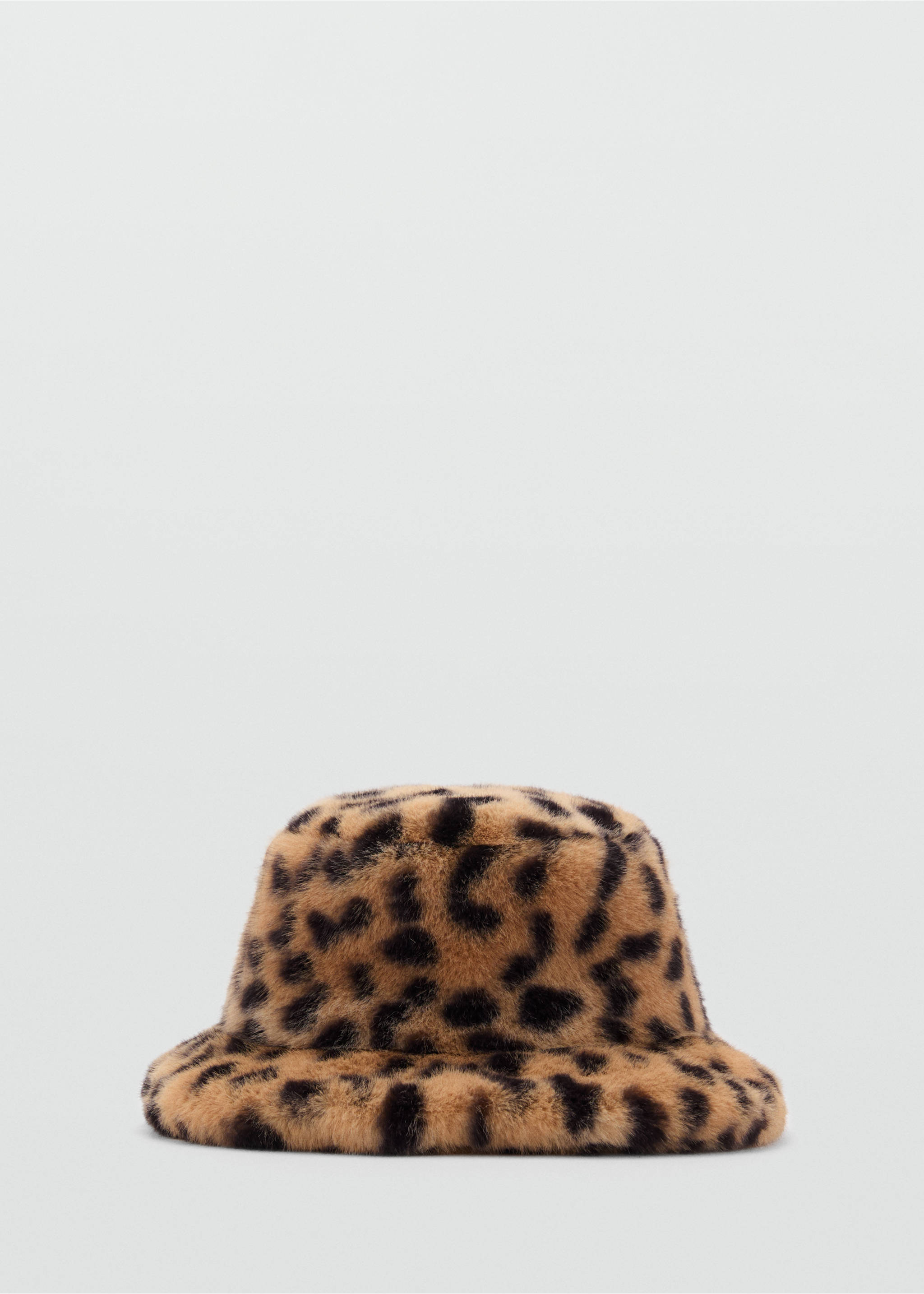 Leopard bucket hat - Article without model, Brown. Ref: 87050301-00.