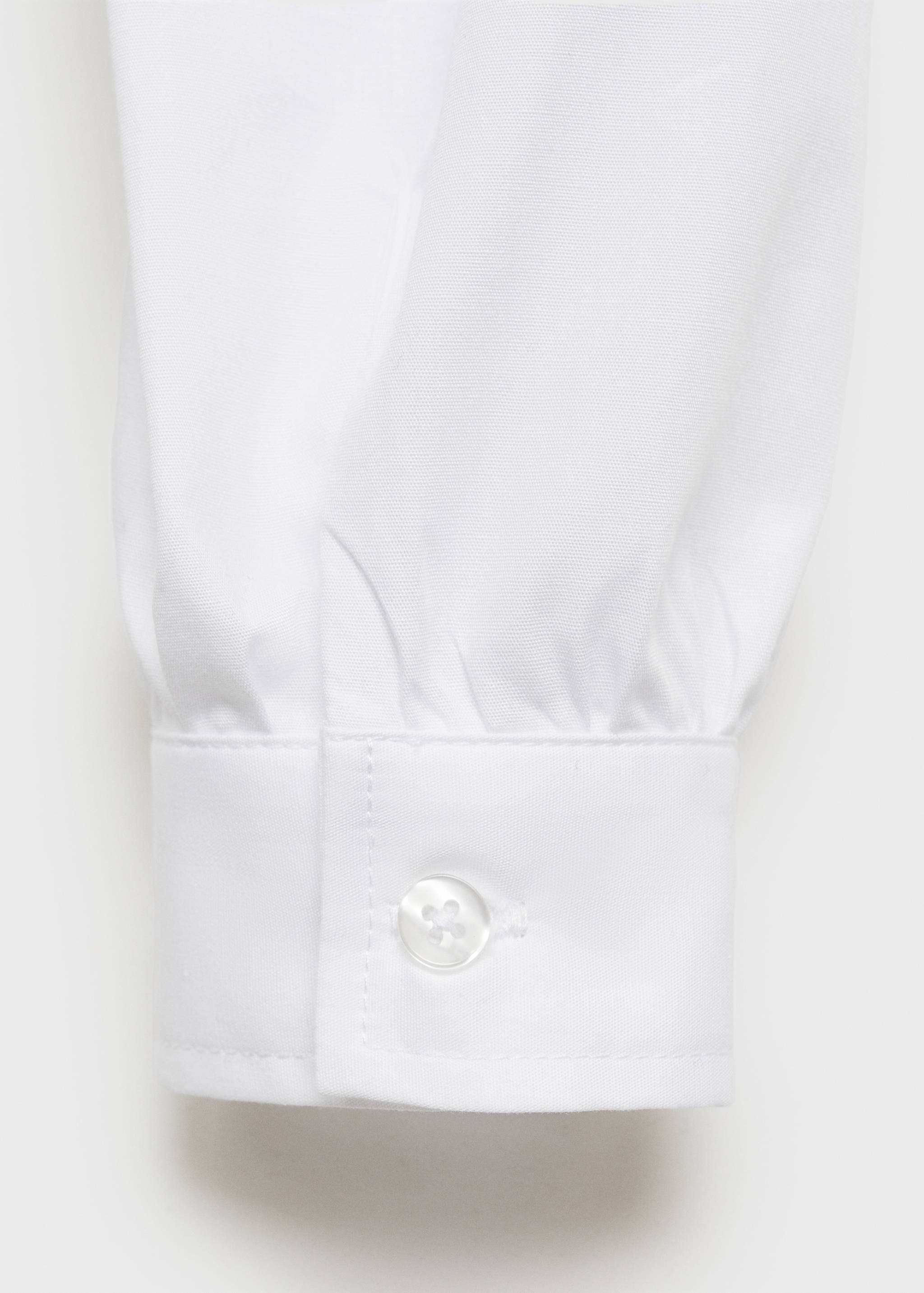 Knotted-hem cotton blouse - Details of the article 0