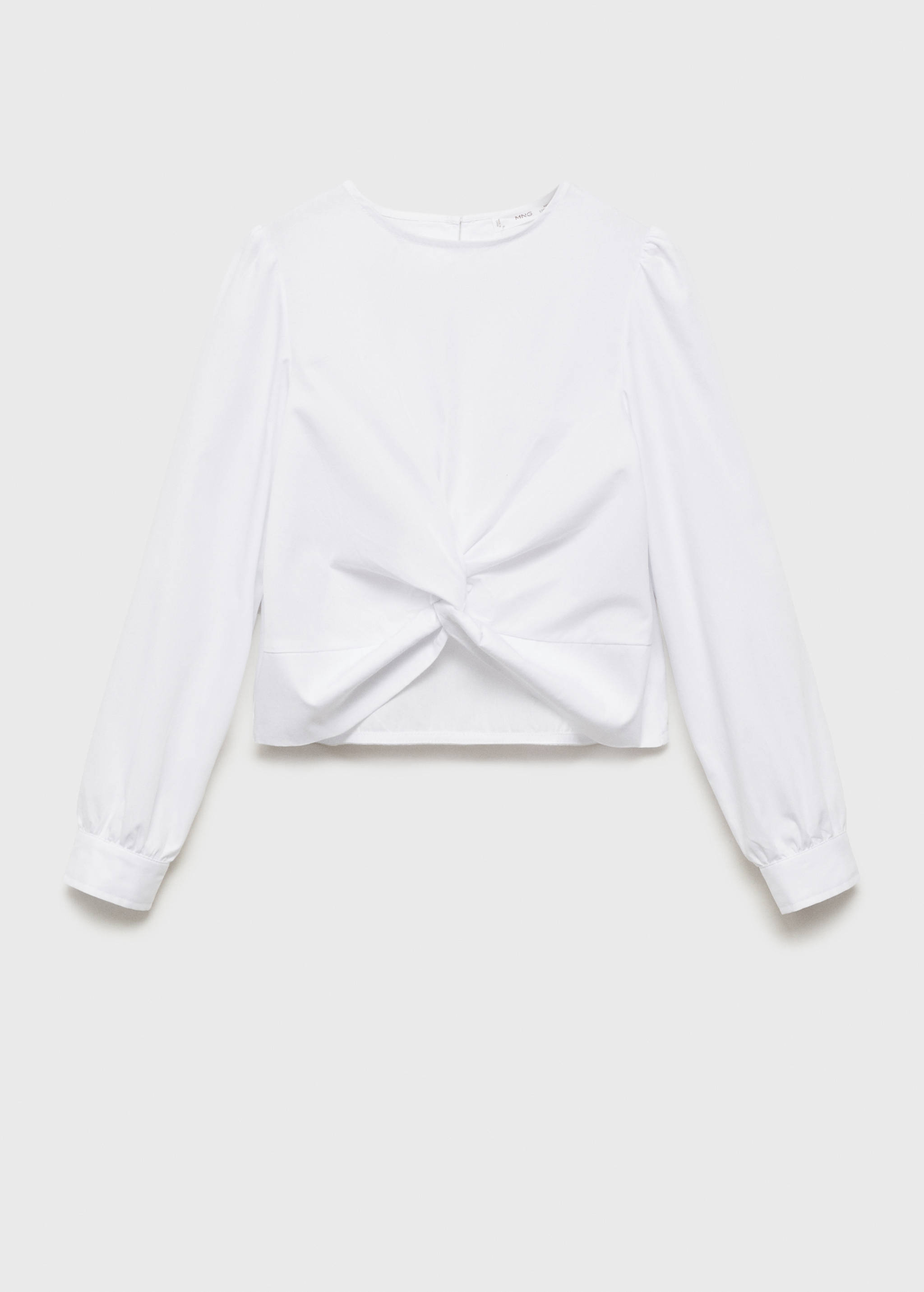 Blouse à nœud en coton - Article sans modèle
