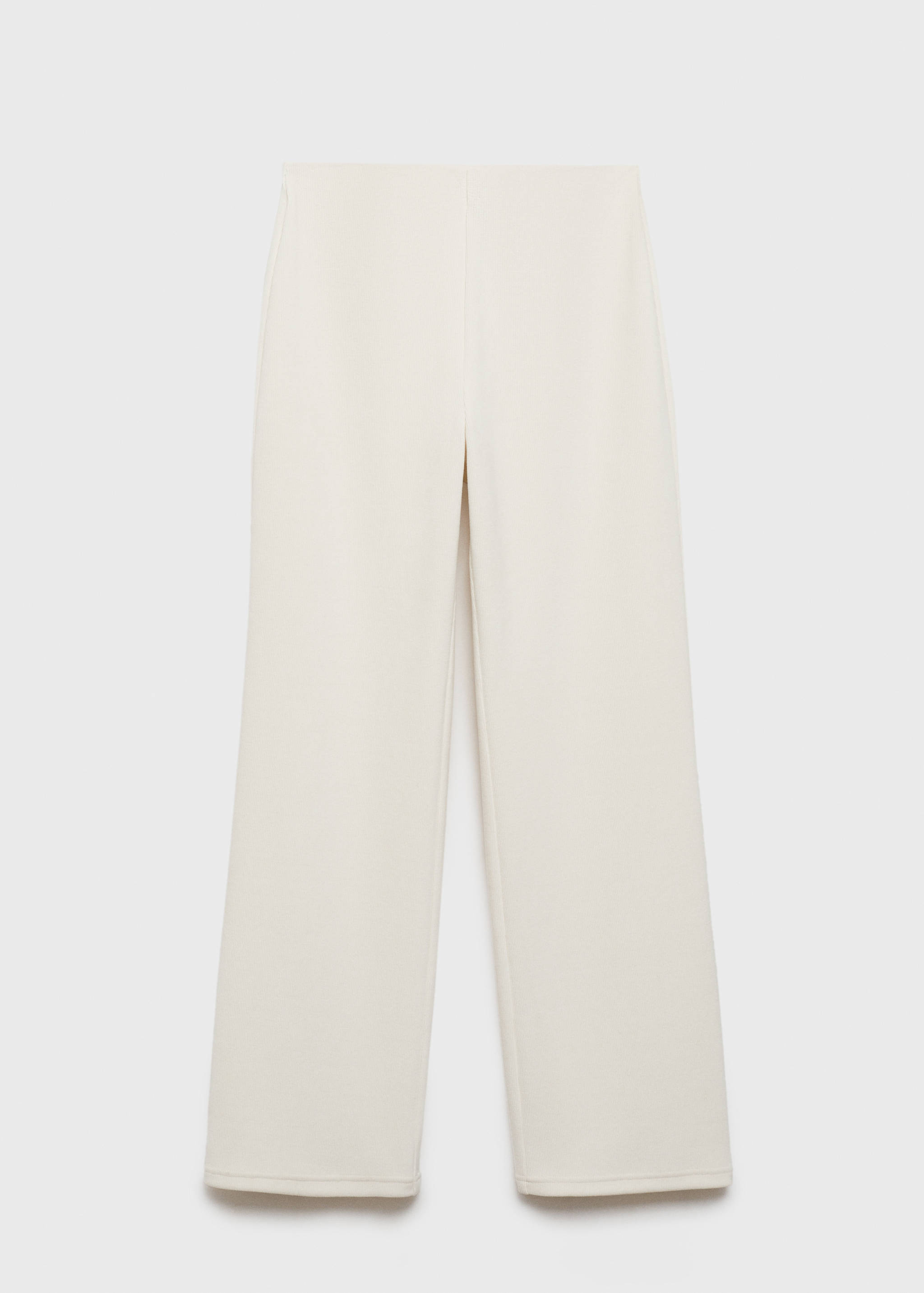 Corduroy straight trousers - Article without model