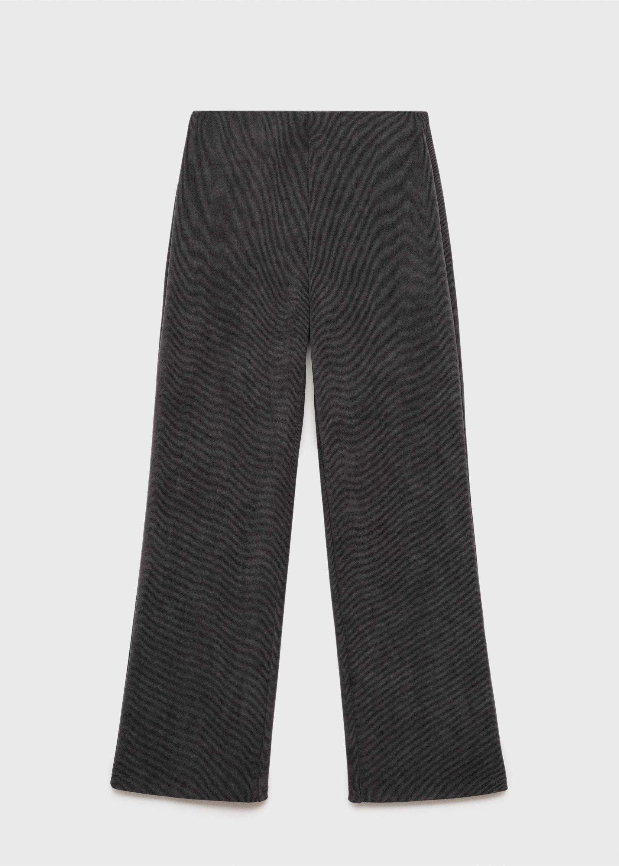 Corduroy straight trousers - Article without model, Dark Heather Grey. Ref: 87050350-00.