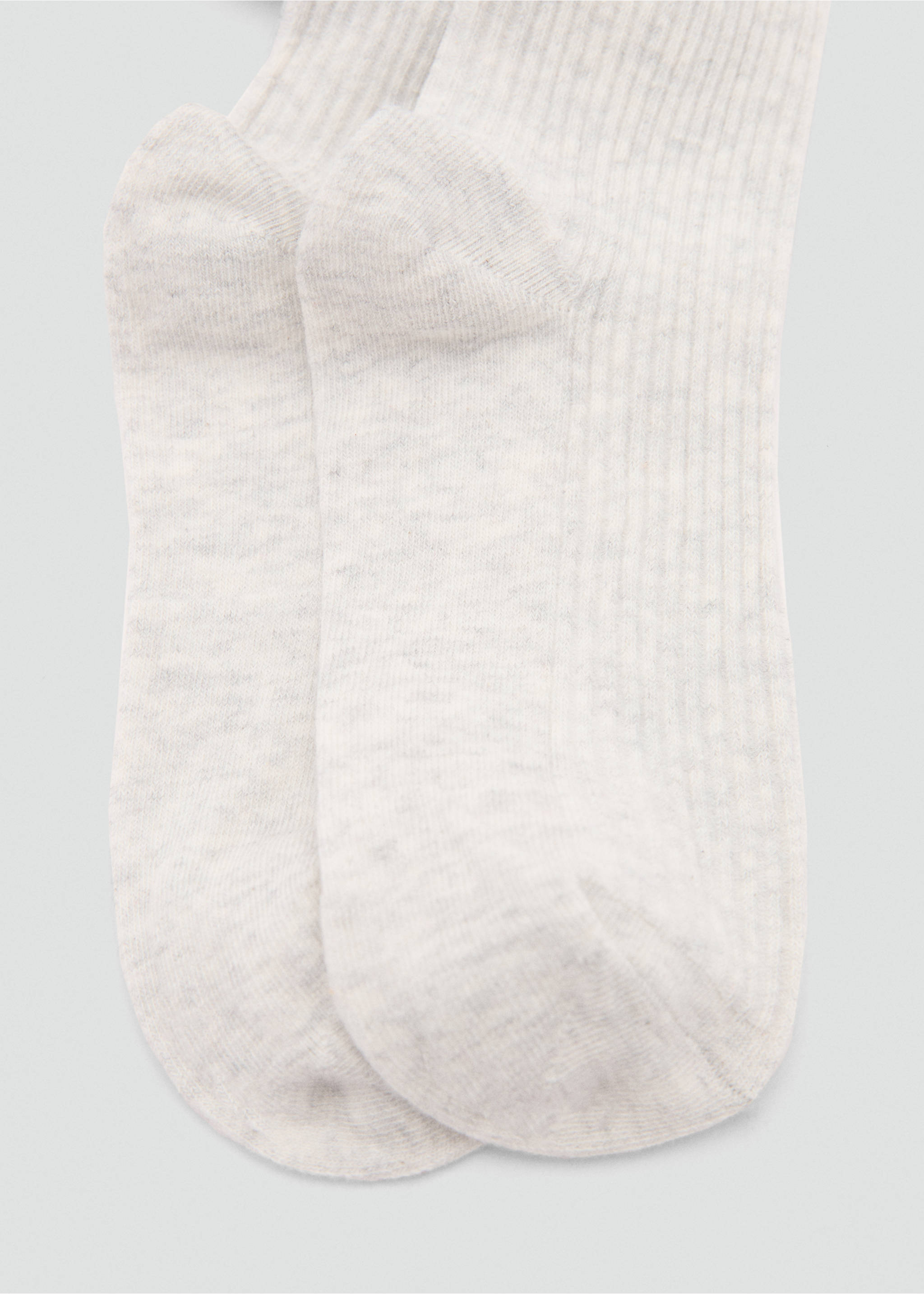Strumpfhose mit Rippmuster - Detail des Artikels 1, Hellgrau meliert. Ref: 87050351-00.