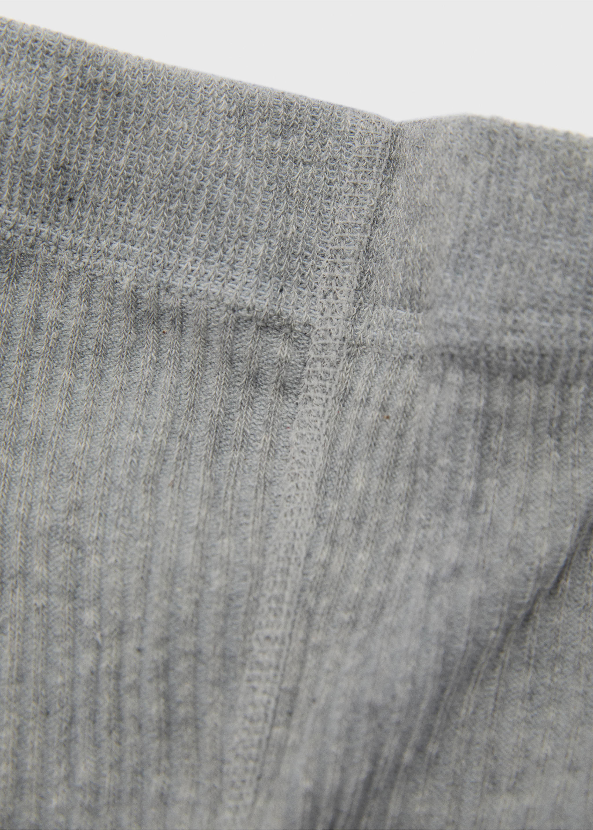 Collants canelados - Pormenor do artigo 1, Cinzento-mesclado médio. Ref: 87050351-00.