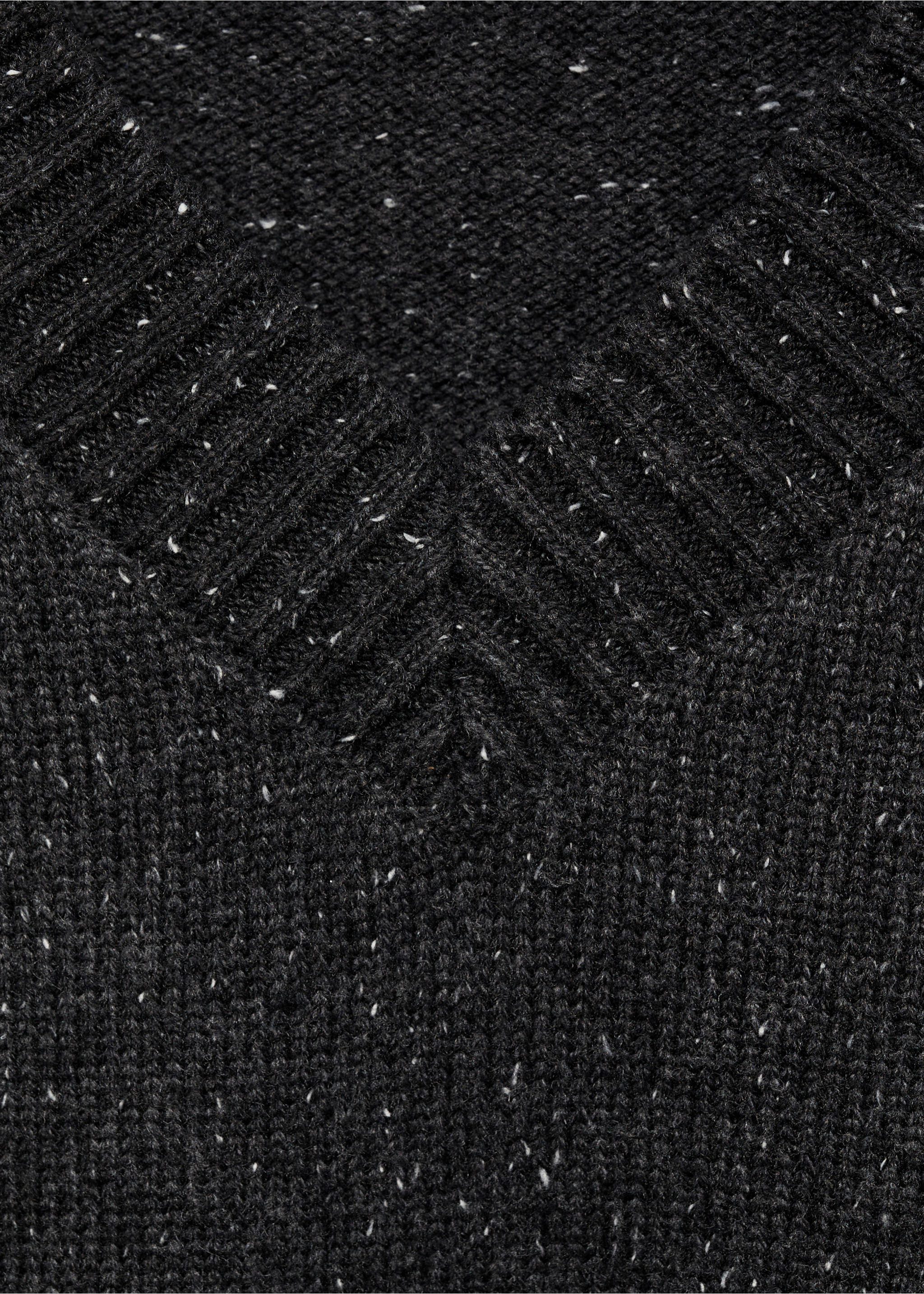 Stickad väst v-ringning - Detaljer om artikeln 8, Medium Heather grå. Ref: 87050361-00.