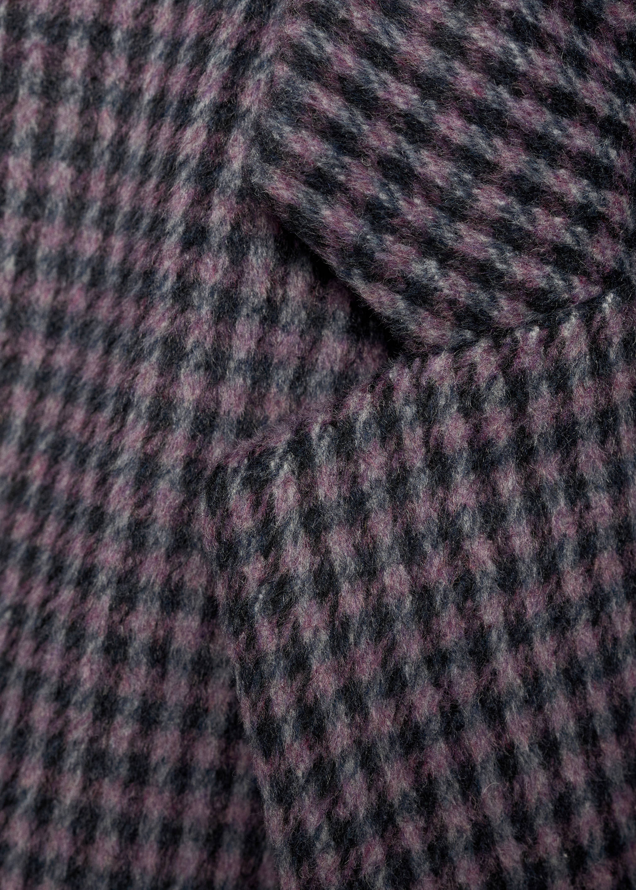 Lapels Houndstooth suit blazer - Details of the article 0
