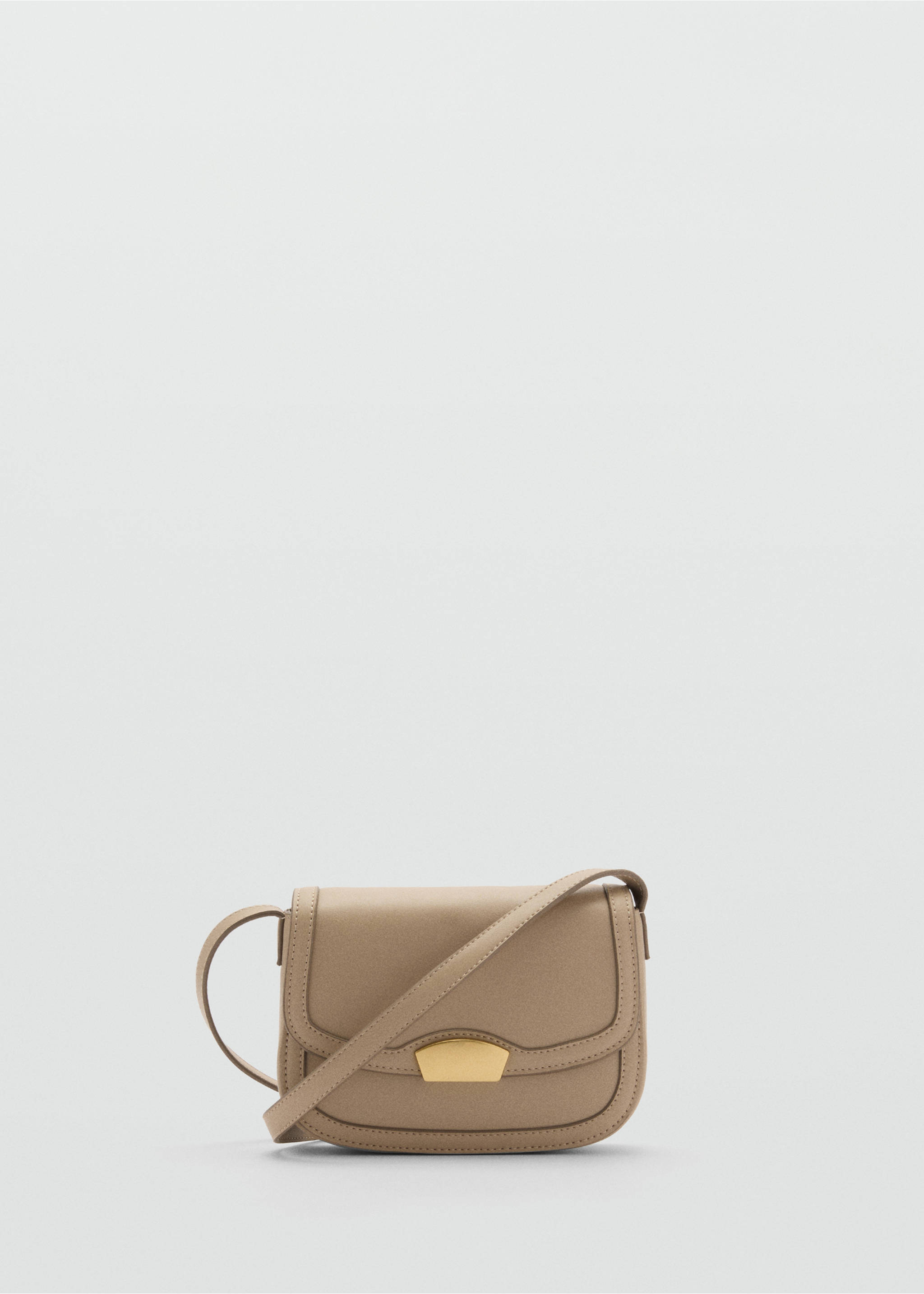 Crossbody bag with flap - Article without model, Light/Pastel Brown. Ref: 87050406-00.