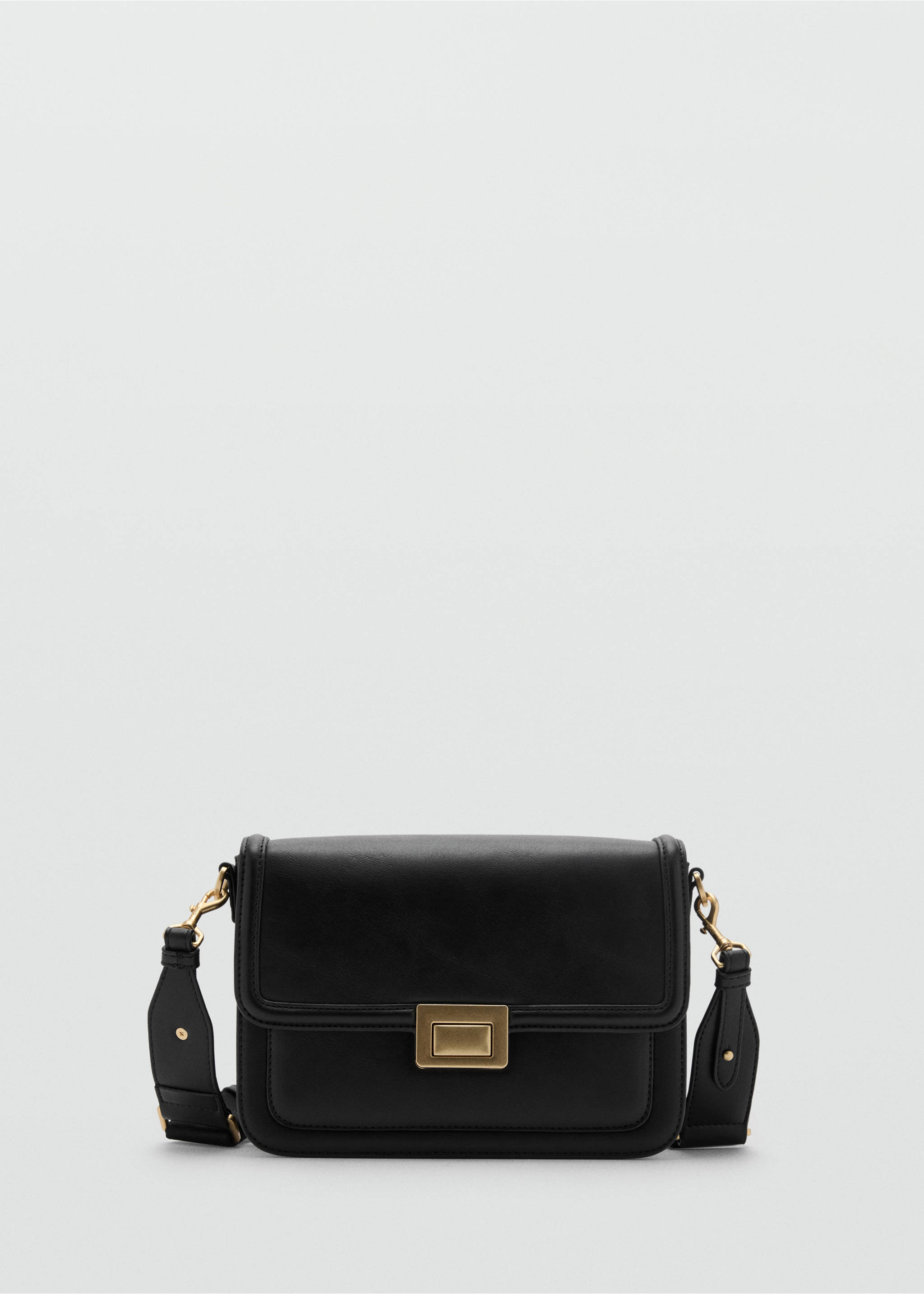 Crossbody bag with flap - Article without model, Black. Ref: 87050416-00.