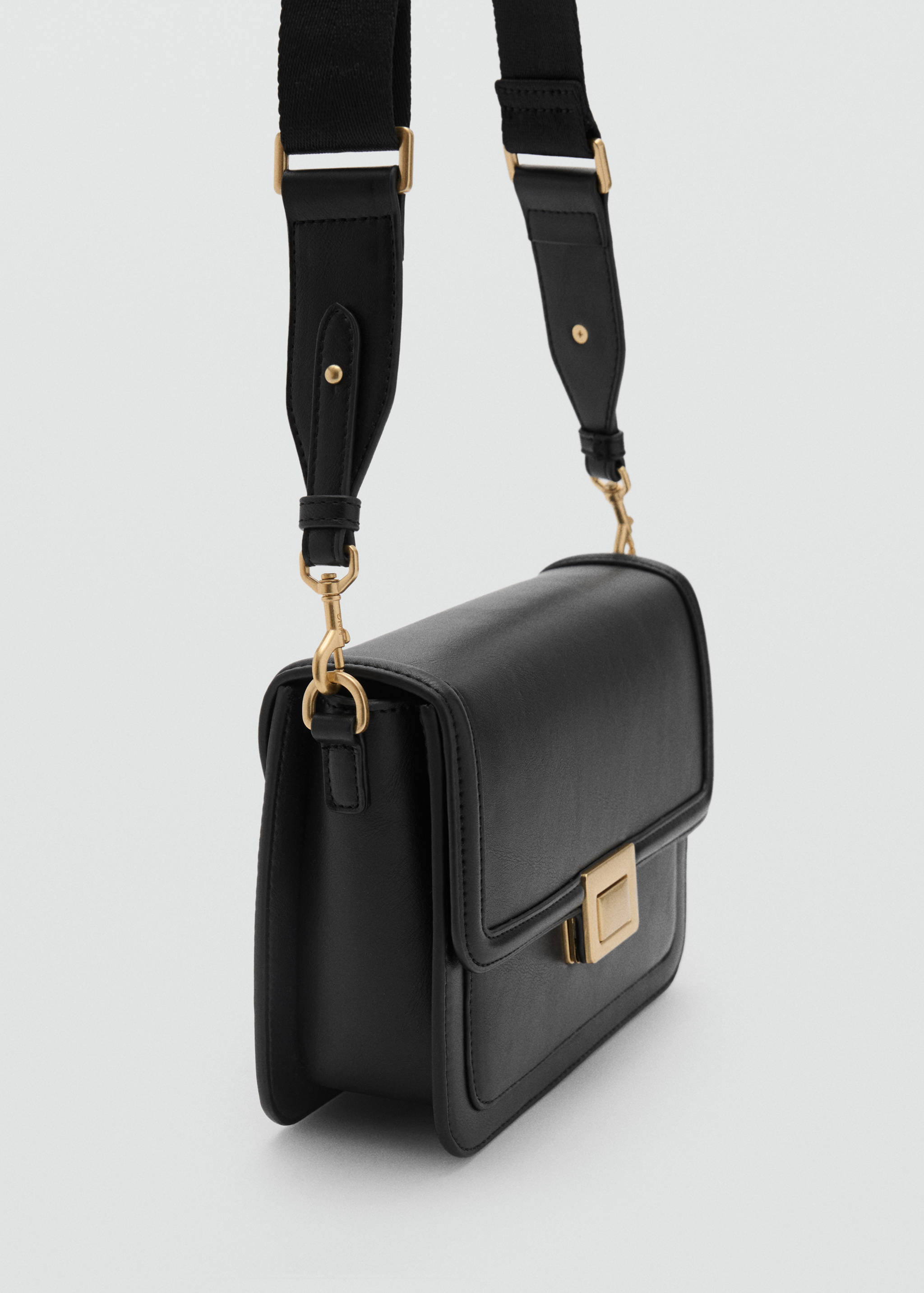 Crossbody bag with flap - Medium plane