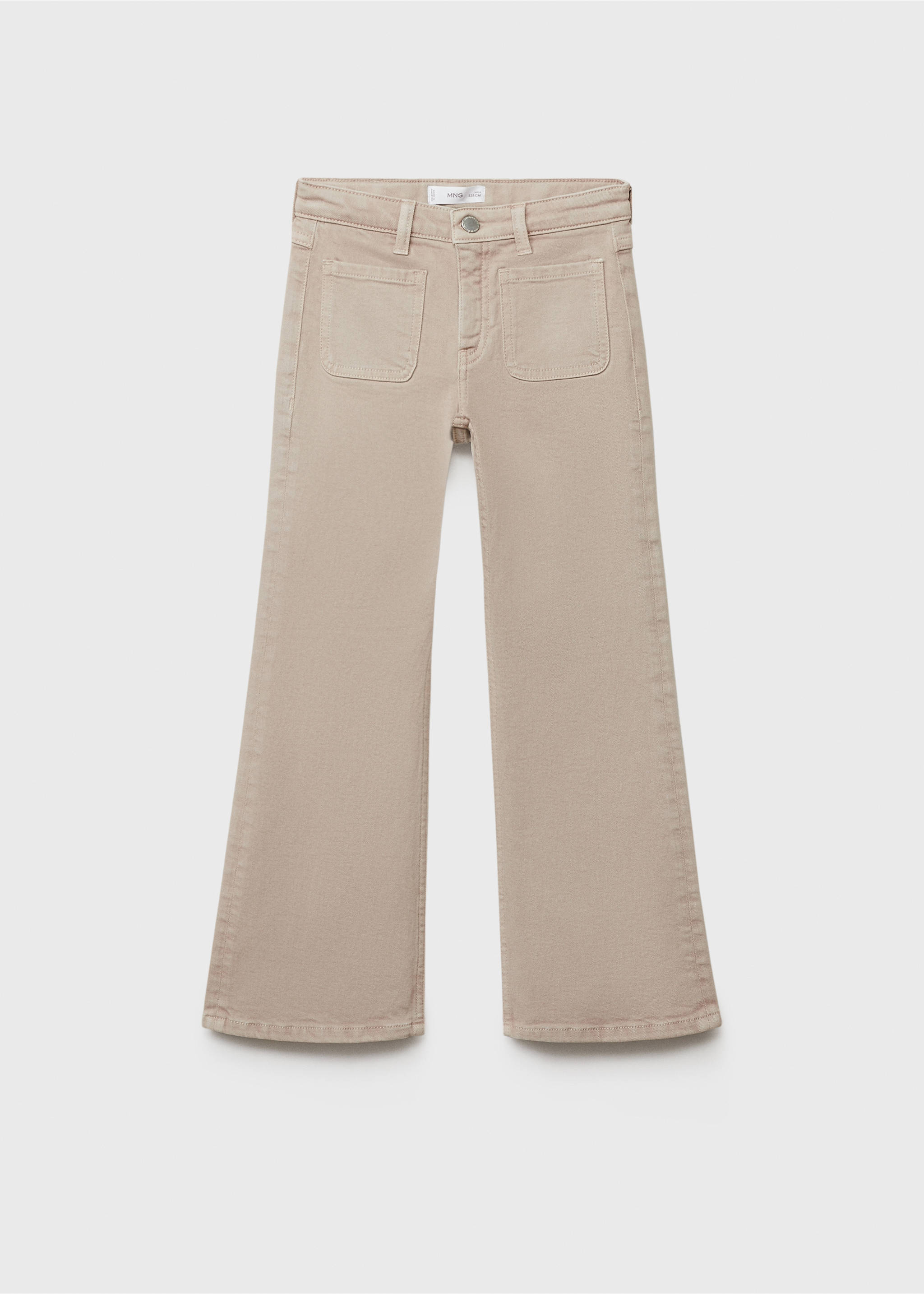 Flared jeans with pocket - Article without model, Sand. Ref: 87050422-00.