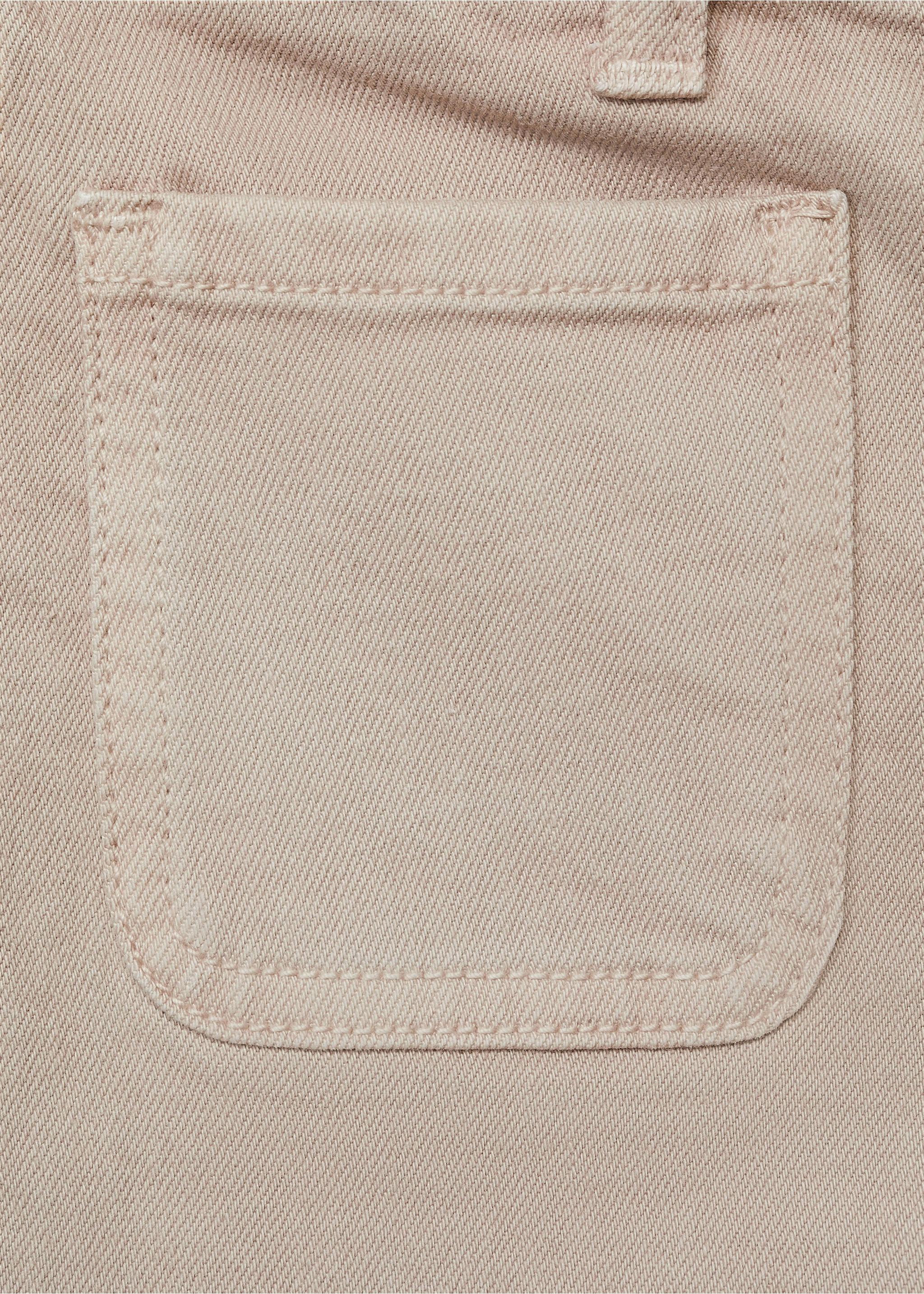 Flared jeans with pocket - Details of the article 8, Sand. Ref: 87050422-00.