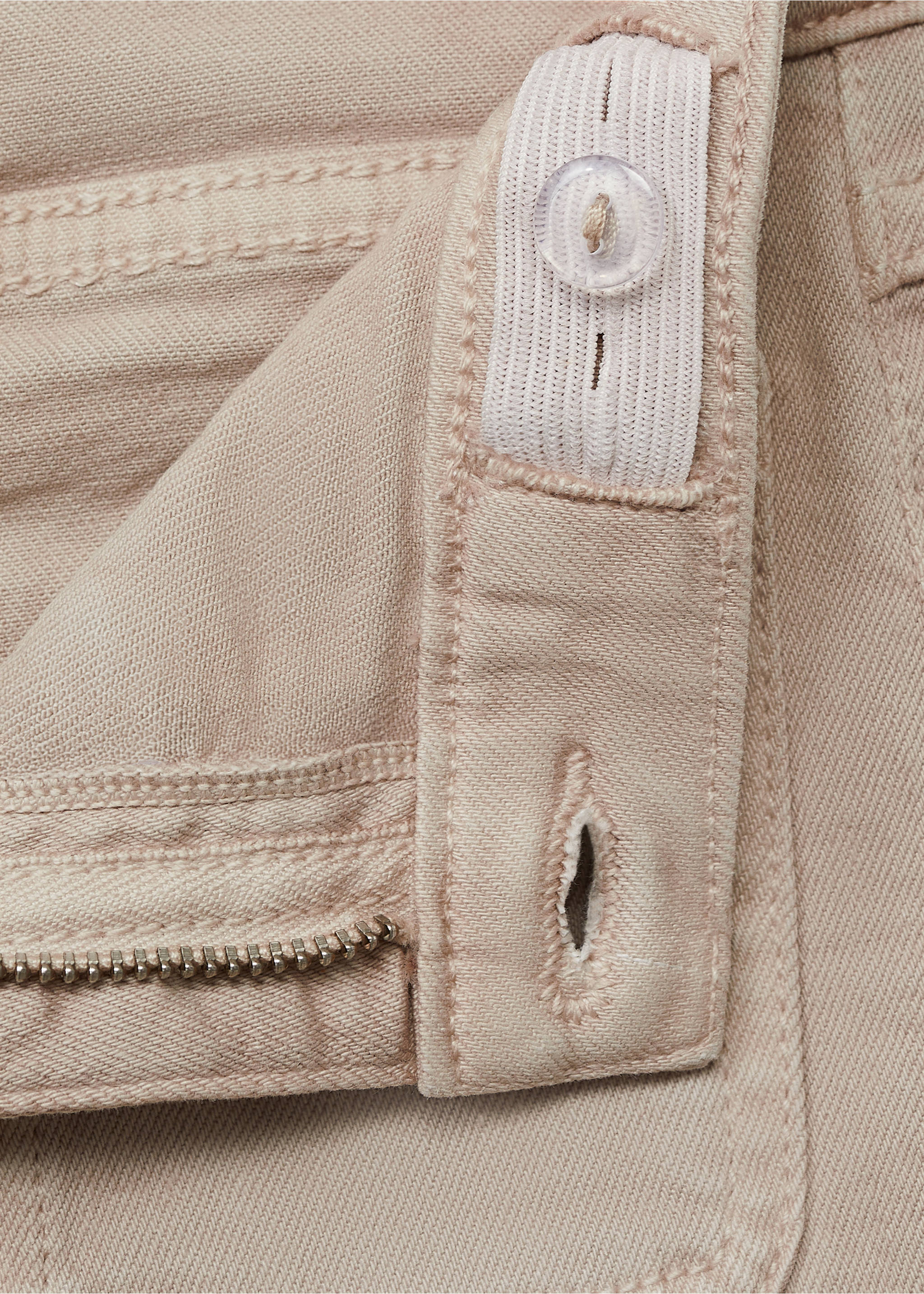 Flared jeans with pocket - Details of the article 0, Sand. Ref: 87050422-00.
