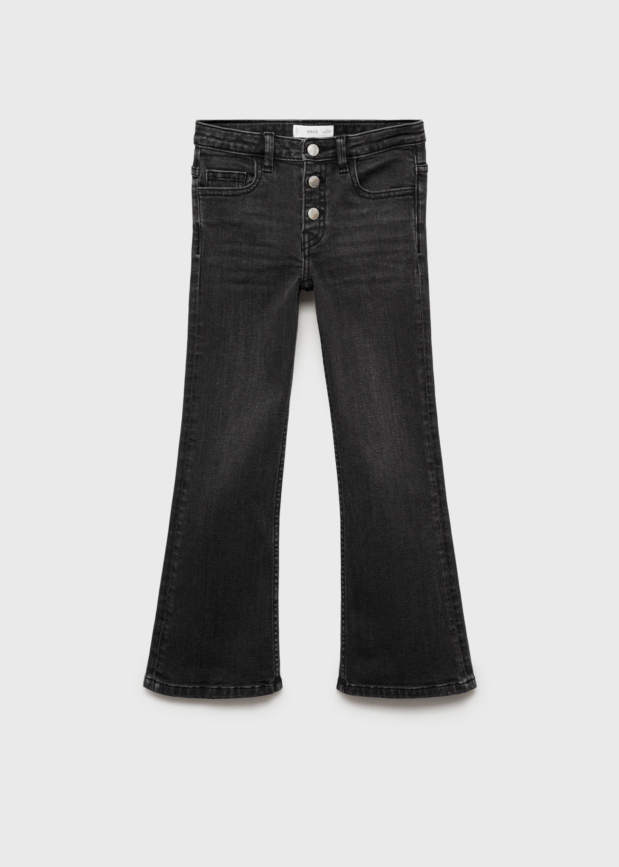 Džíny flared s knoflíky - Zboží bez modelu