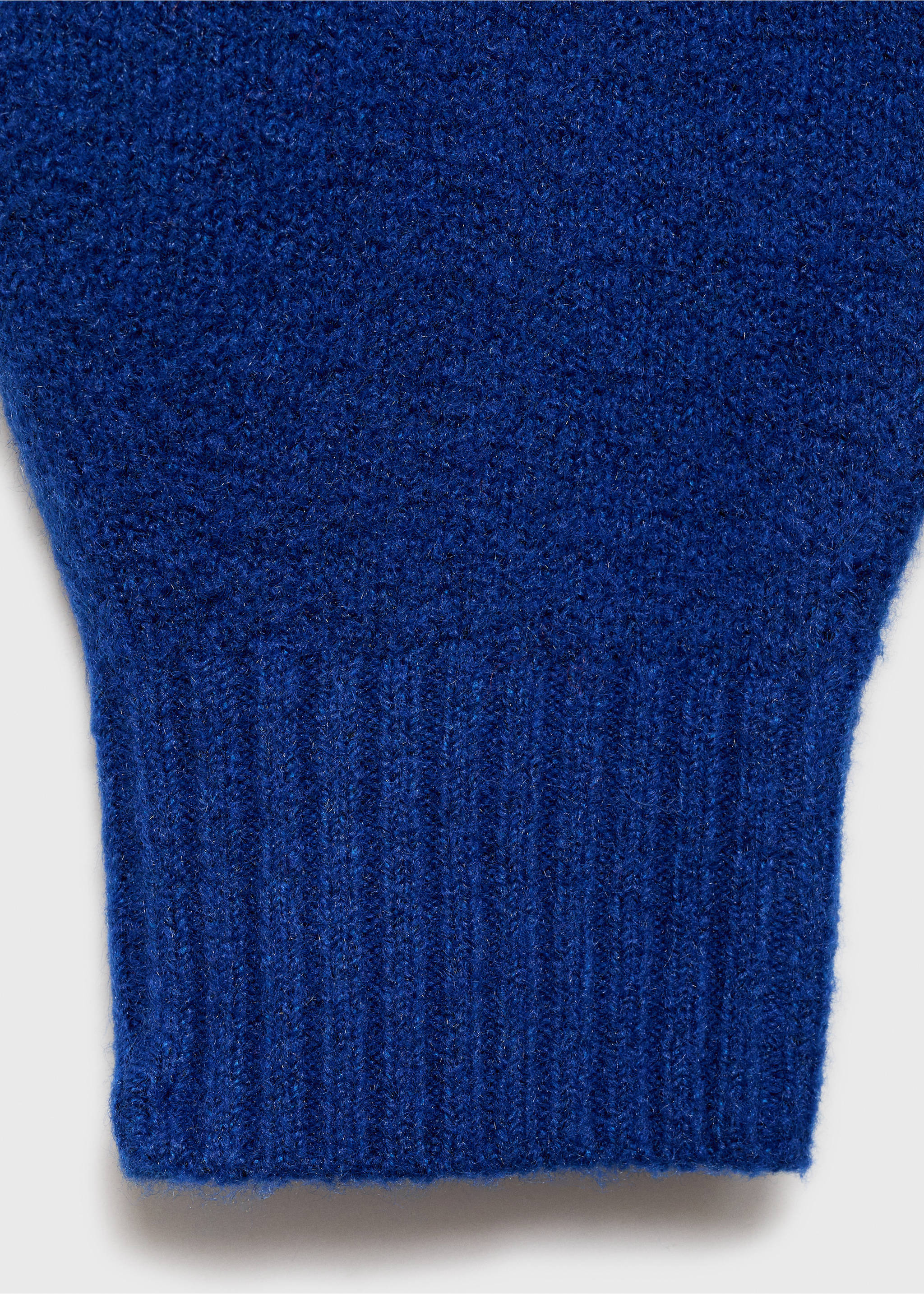 Turtleneck knitted sweater - Details of the article 0, Vibrant blue. Ref: 87050424-00.