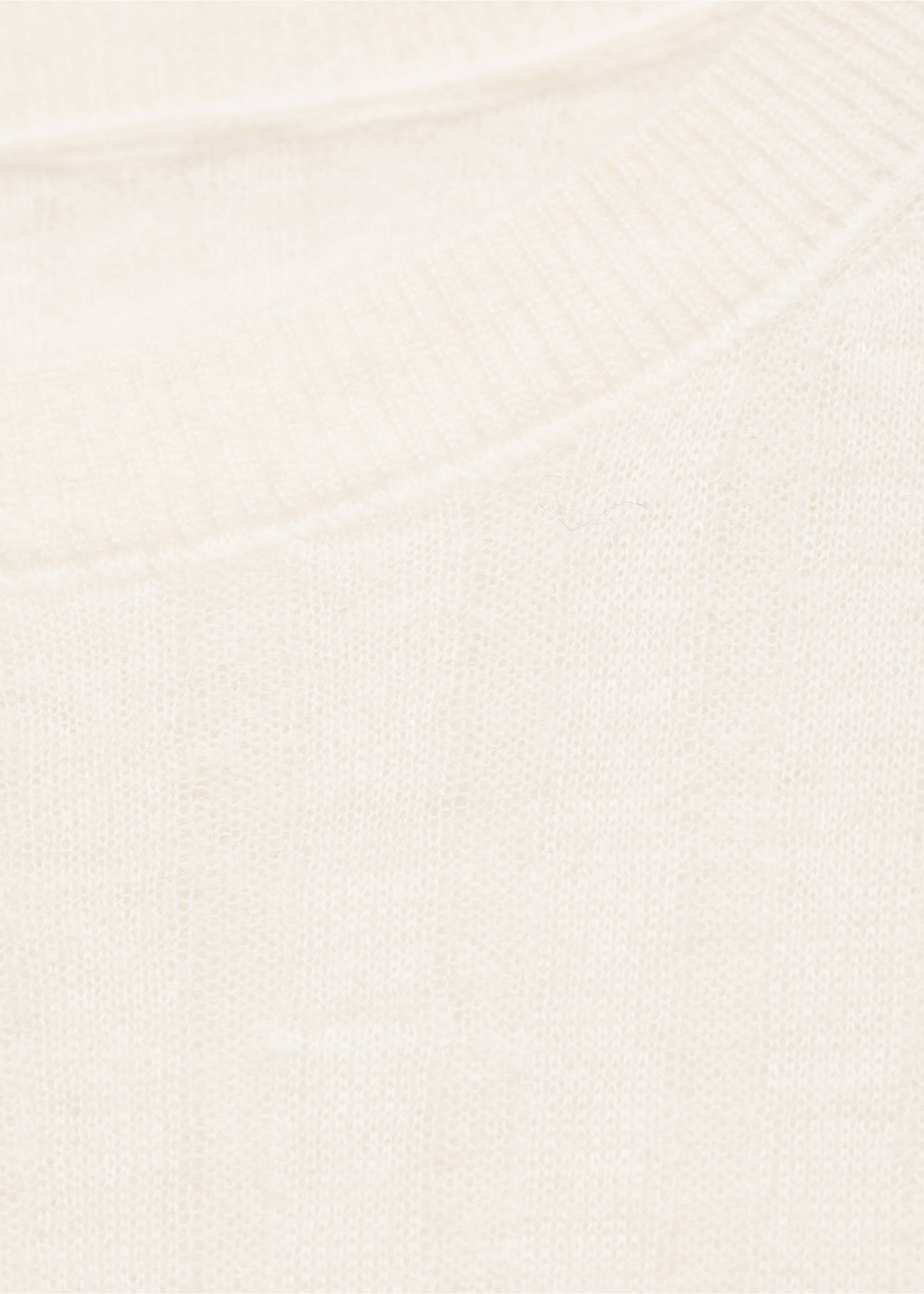 Ribbed round-neck sweater - Details of the article 8, Off White. Ref: 87050426-00.