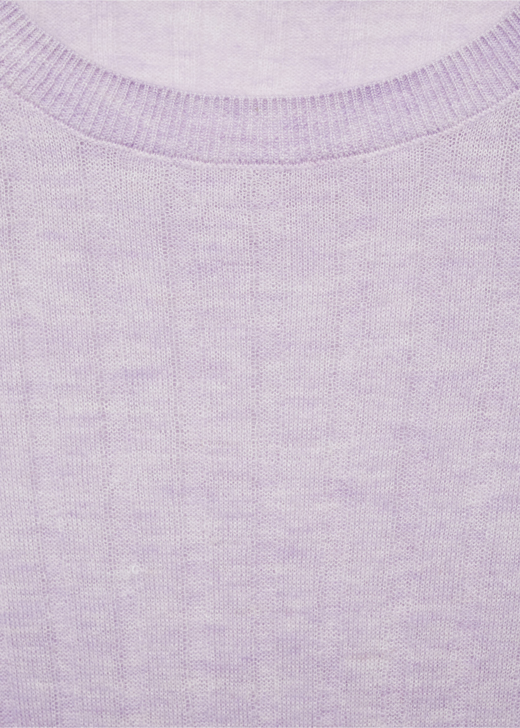 Jersey canalé cuello redondo - Detalle del artículo 8, Morado claro/pastel. Ref: 87050426-00.