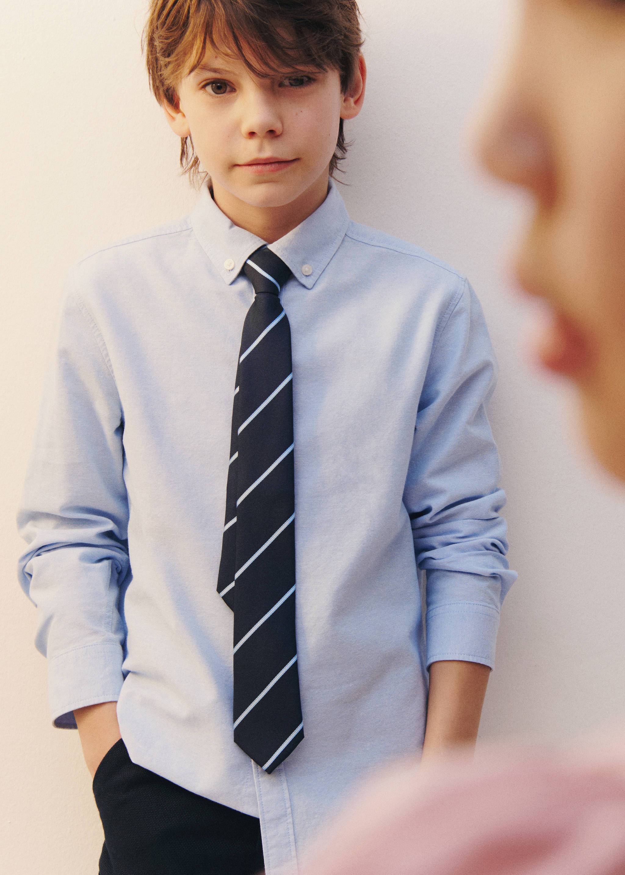 Oxford 100% katoenen overhemd - Overzichtstekening