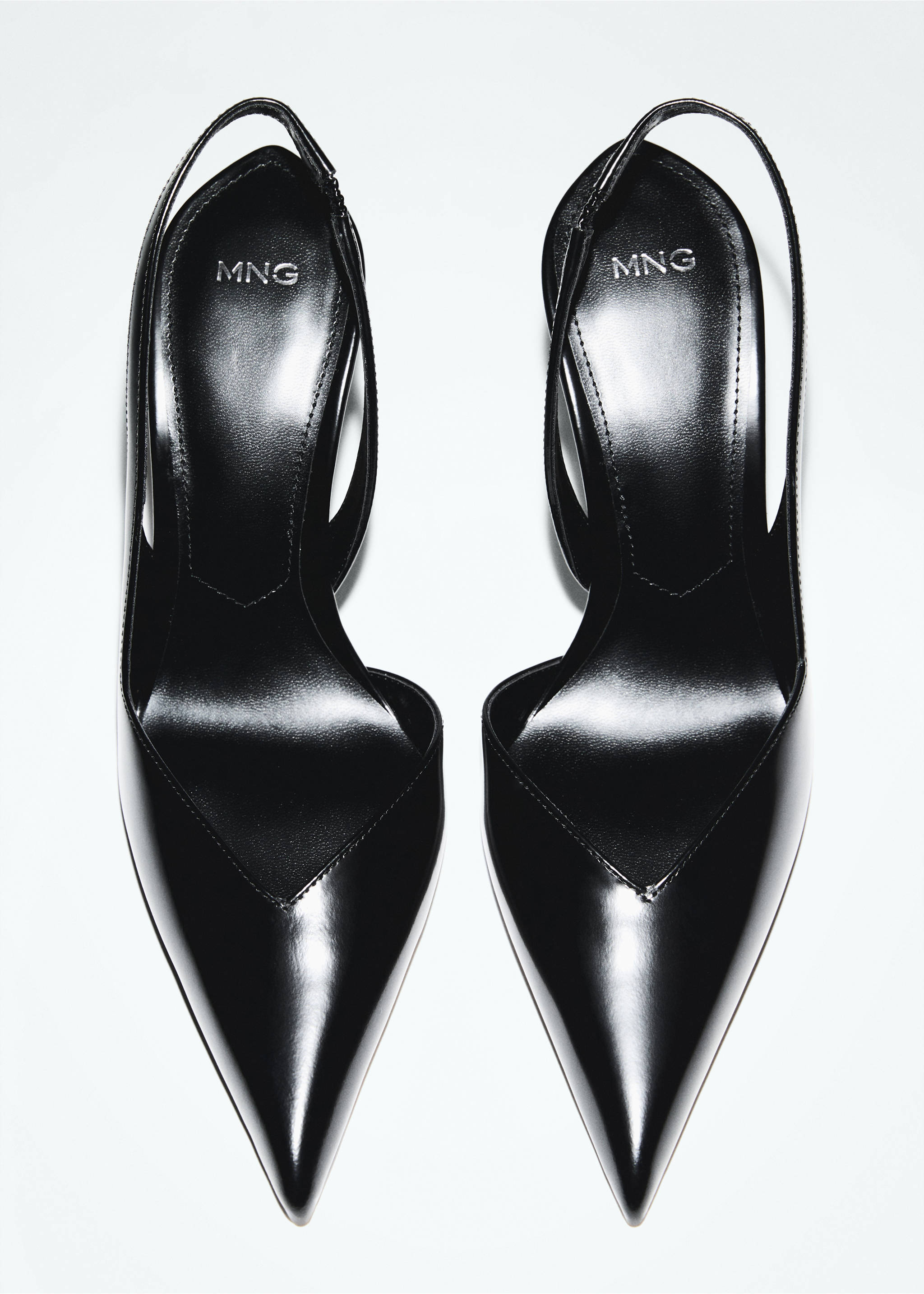 Heel leather shoes - Details of the article 5, Black. Ref: 87050440-00.