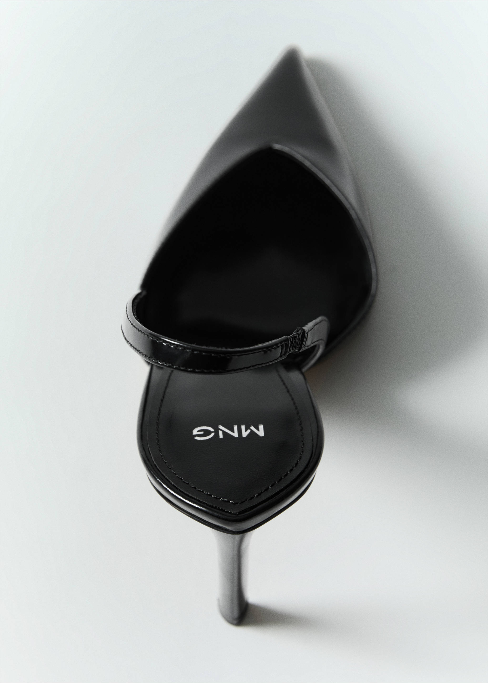 Heel leather shoes - Details of the article 6, Black. Ref: 87050440-00.