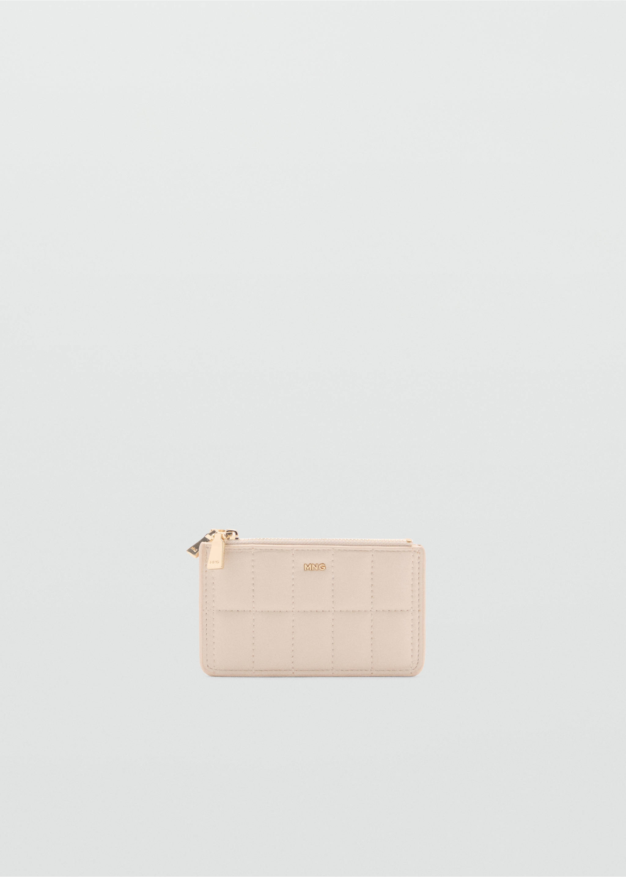 Quilted purse with double pocket - Article without model, Off White. Ref: 87050442-00.