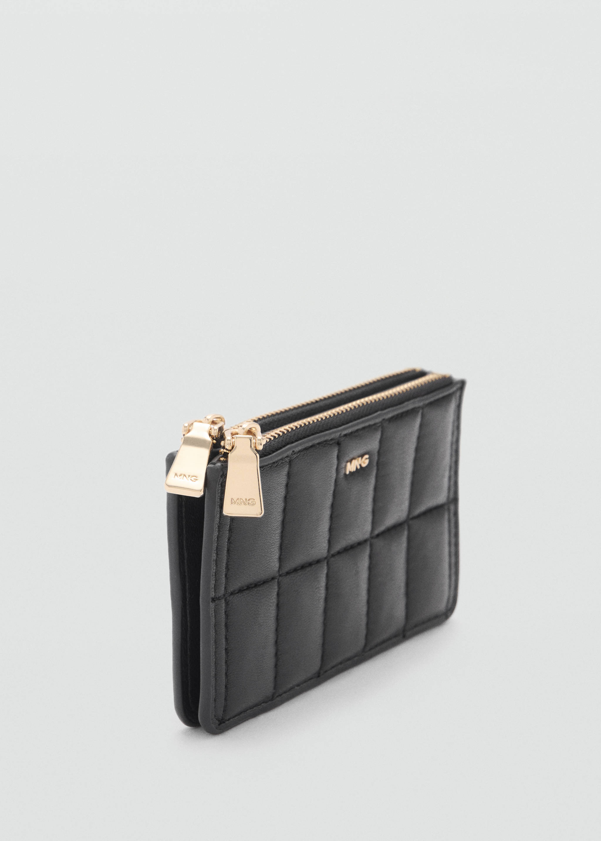 Quilted purse with double pocket - Medium plane