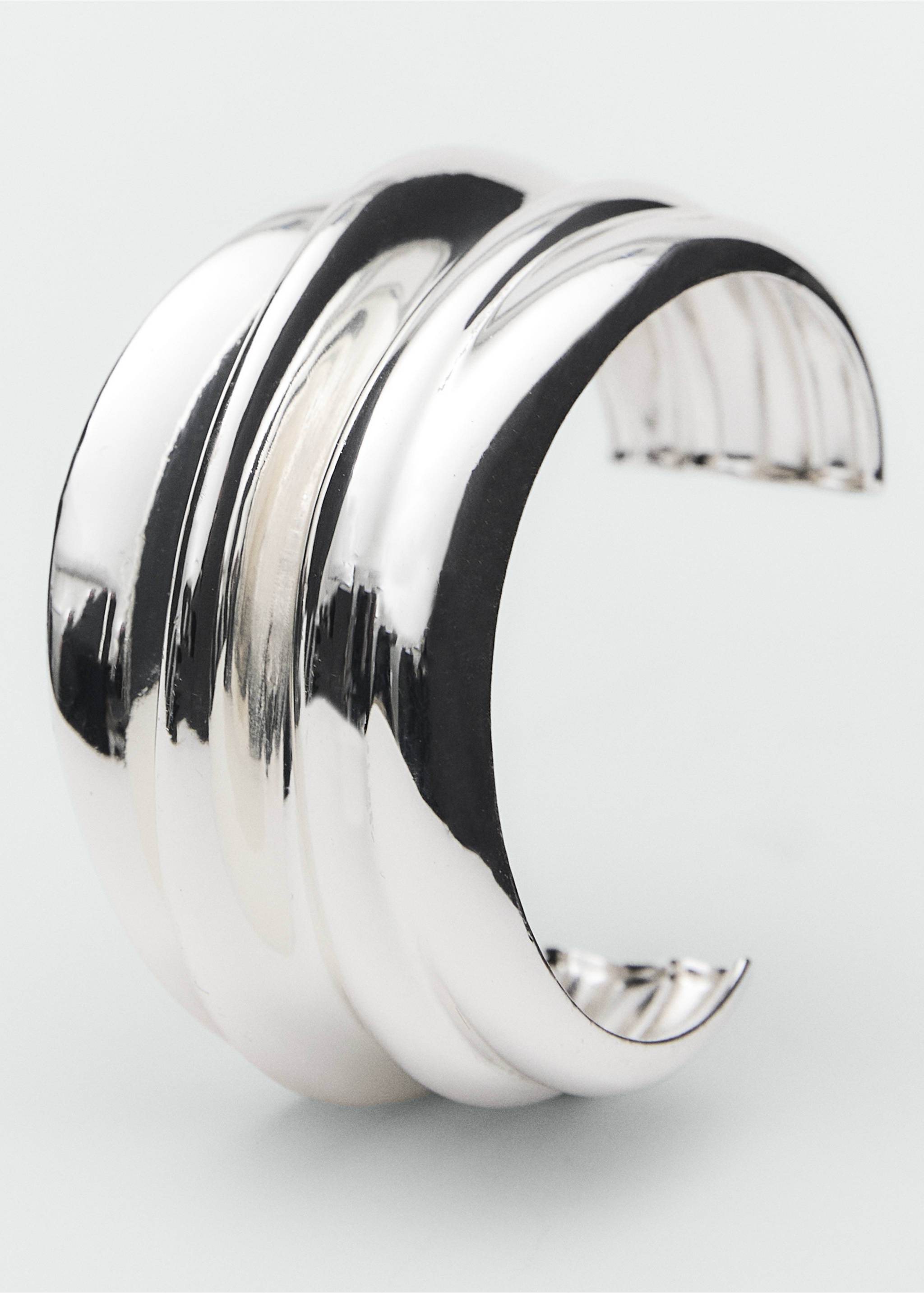 Maxiarmband med relief - Bild av mittparti, Silverfärgad. Ref: 87050452-00.